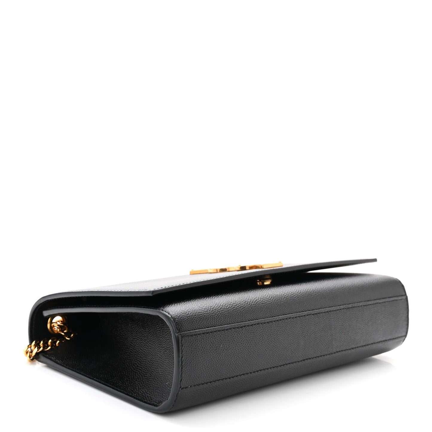 Grain De Poudre Medium Classic Monogram Kate Satchel Black