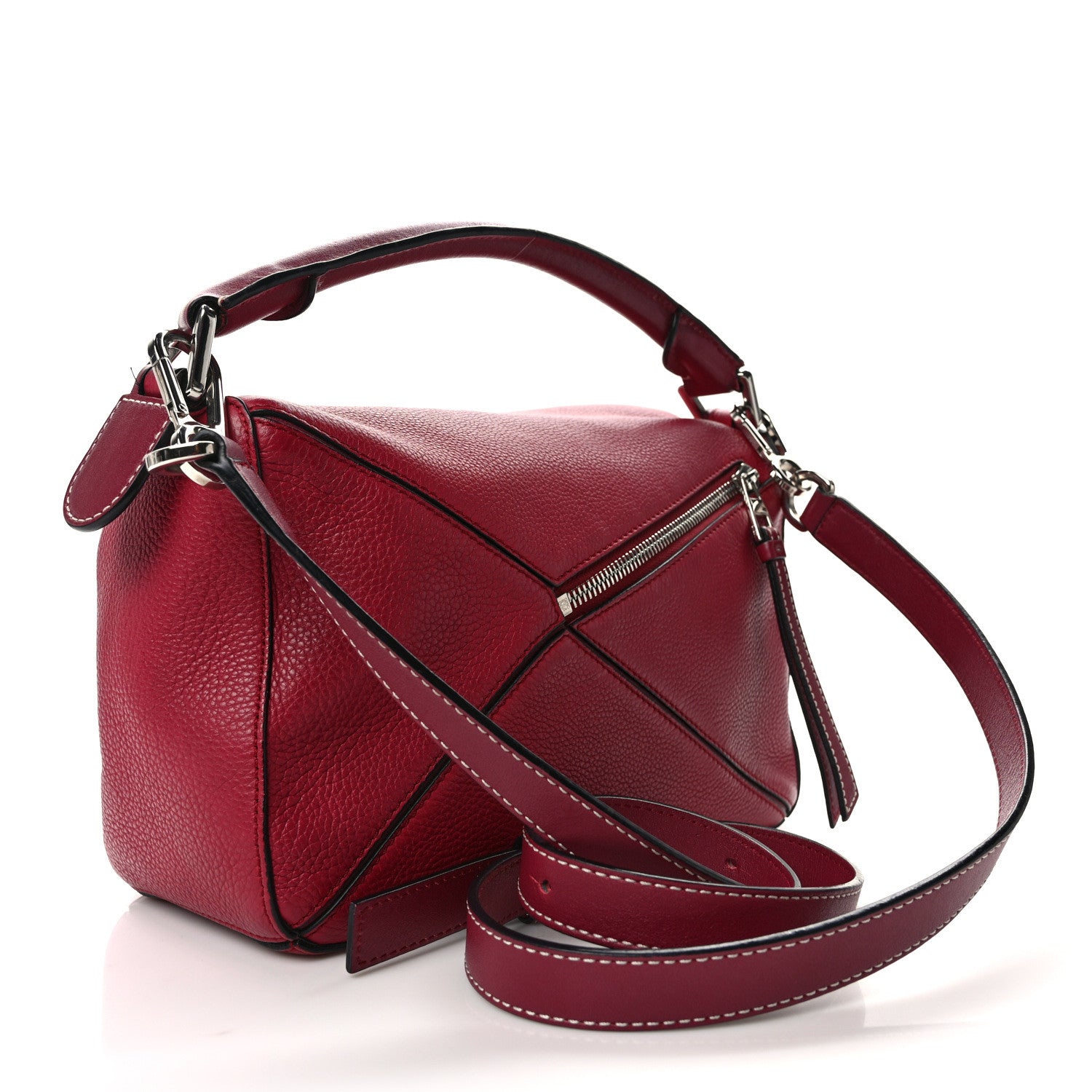 Loewe Calfskin Small Puzzle Bag Rouge 3 of 17