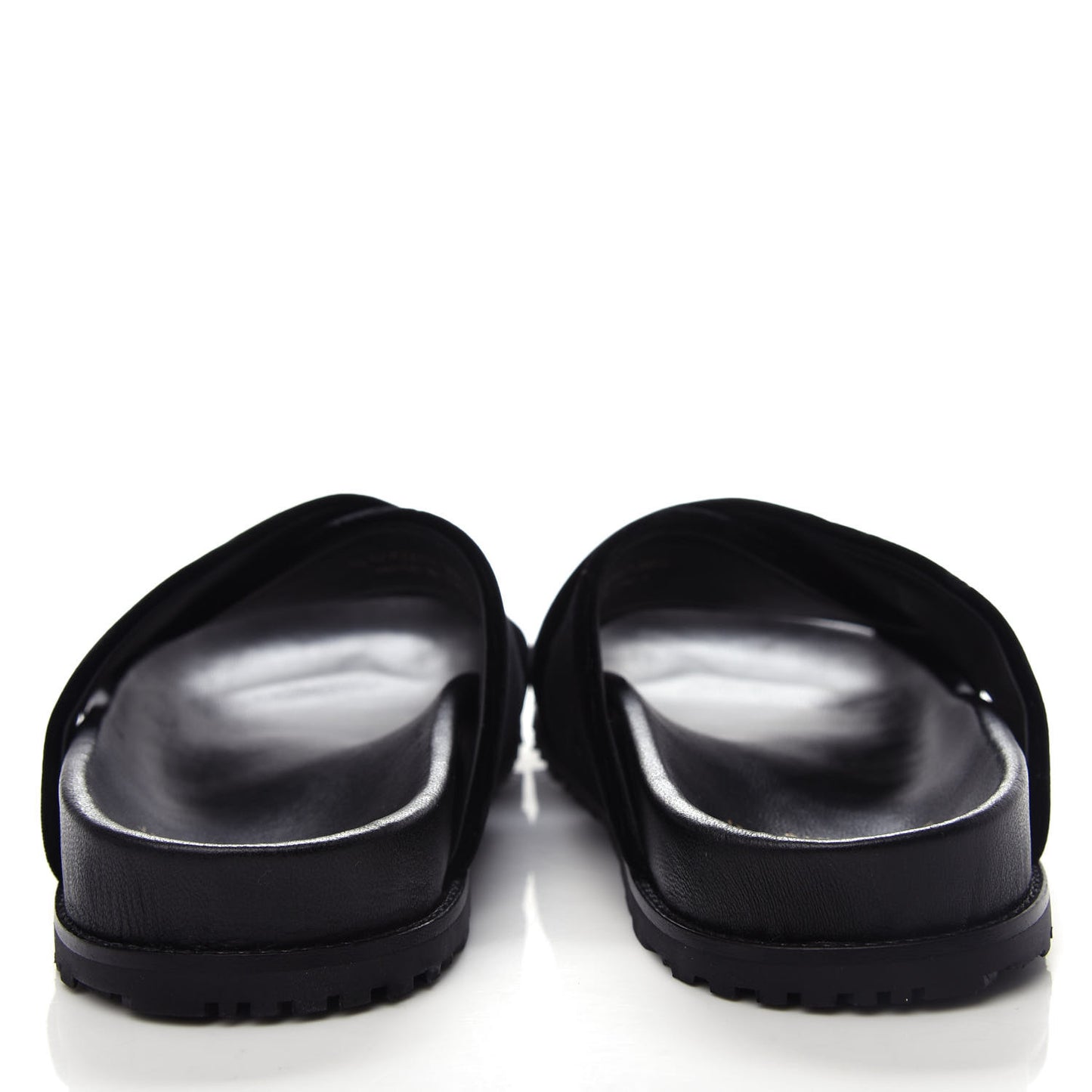 Velluto Master Jimmy Joan Cross Slides 39.5 Black