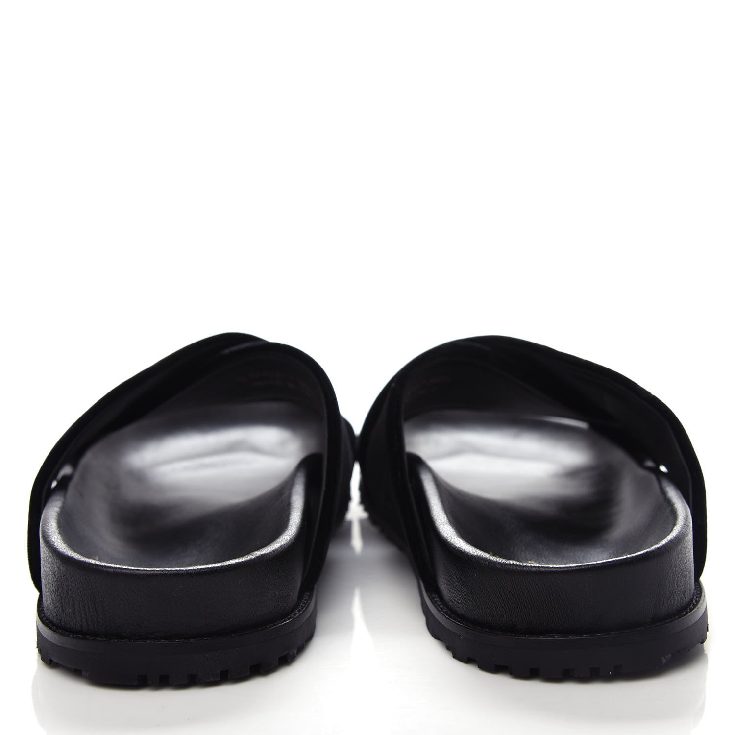 Saint Laurent Velluto Master Jimmy Joan Cross Slides 39.5 Black 7 of 10