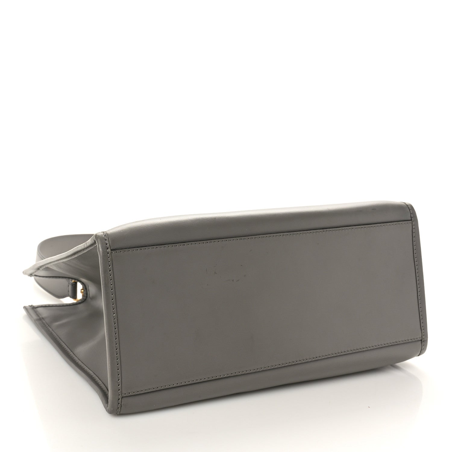 Fendi Vitello King Plexiglass Logo Embossed Medium Fendi Sunshine Shopper Tote Moon 4 of 10