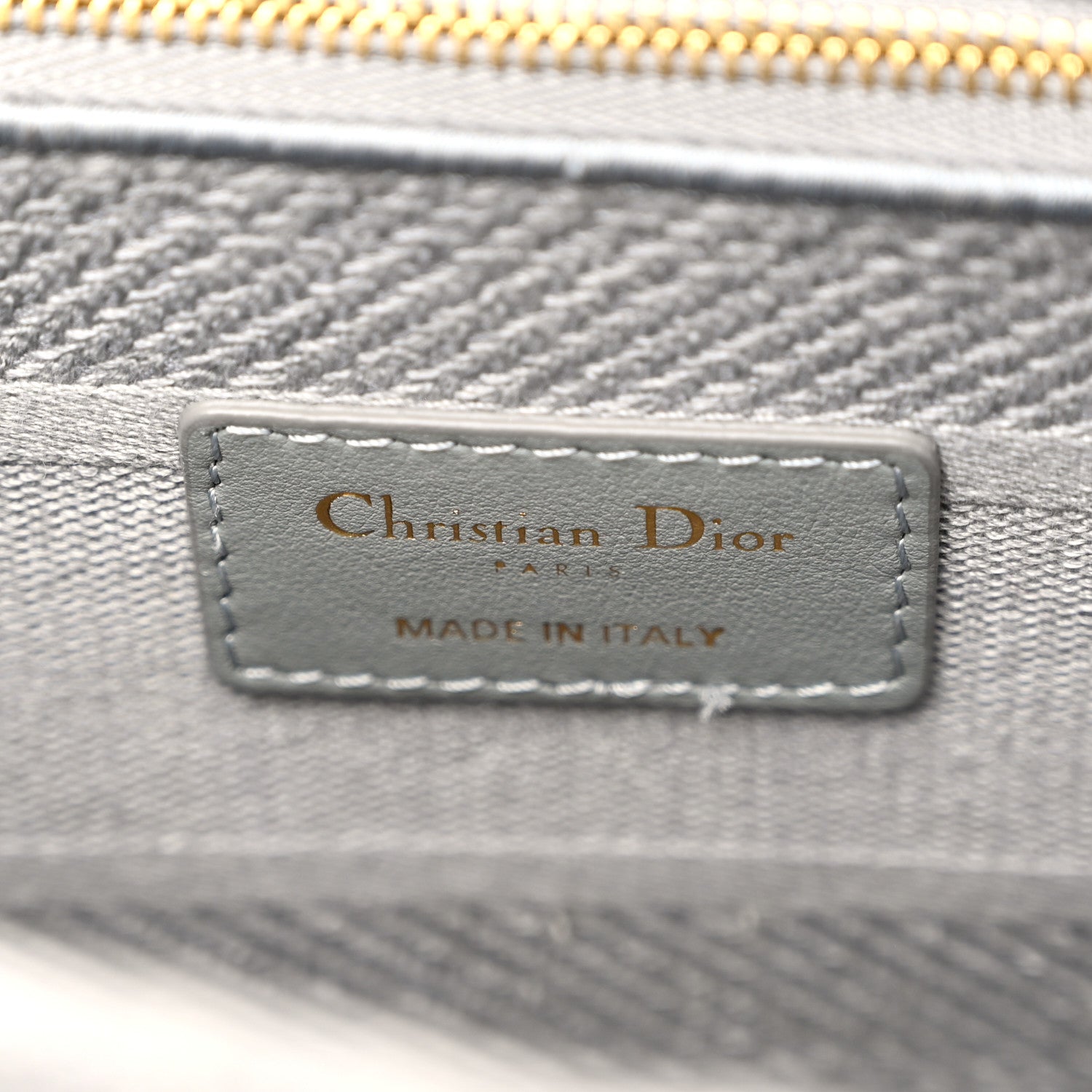 Christian Dior Canvas Embroidered Cannage Lady D-Lite Gray 6 of 11