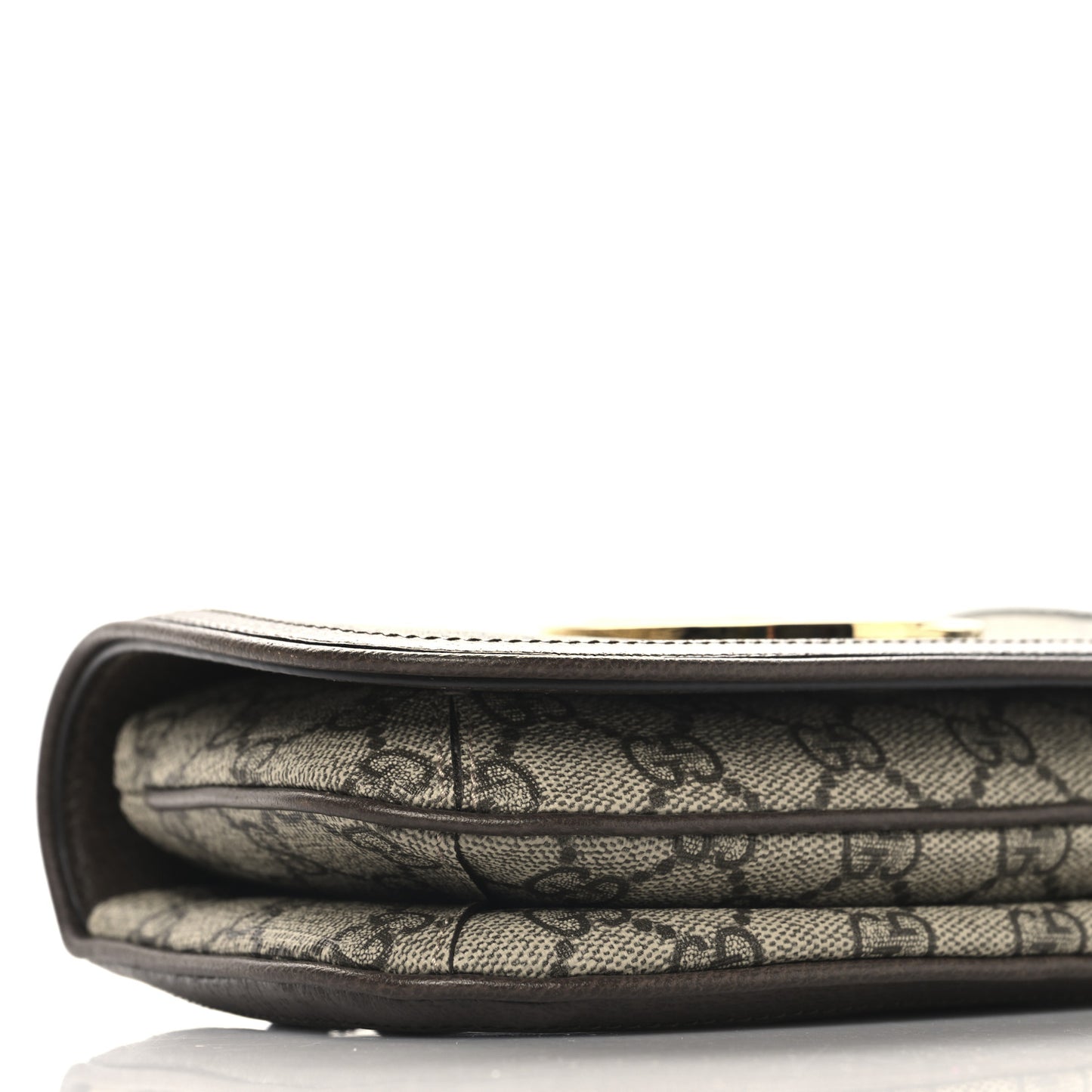 GG Supreme Monogram Textured Dollar Calfskin Blondie Belt Bag 80 32 Beige Ebony New Acero