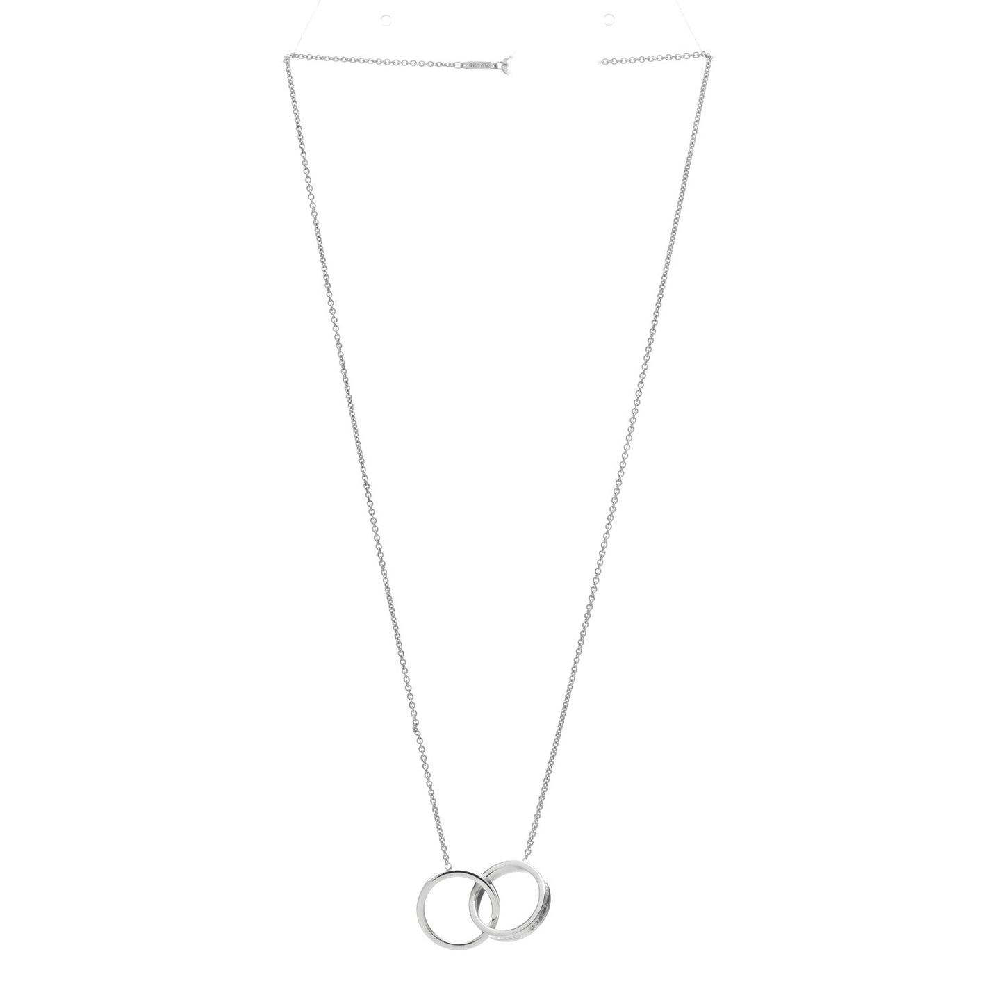 Sterling Silver 1837 Interlocking Circles Pendant Necklace