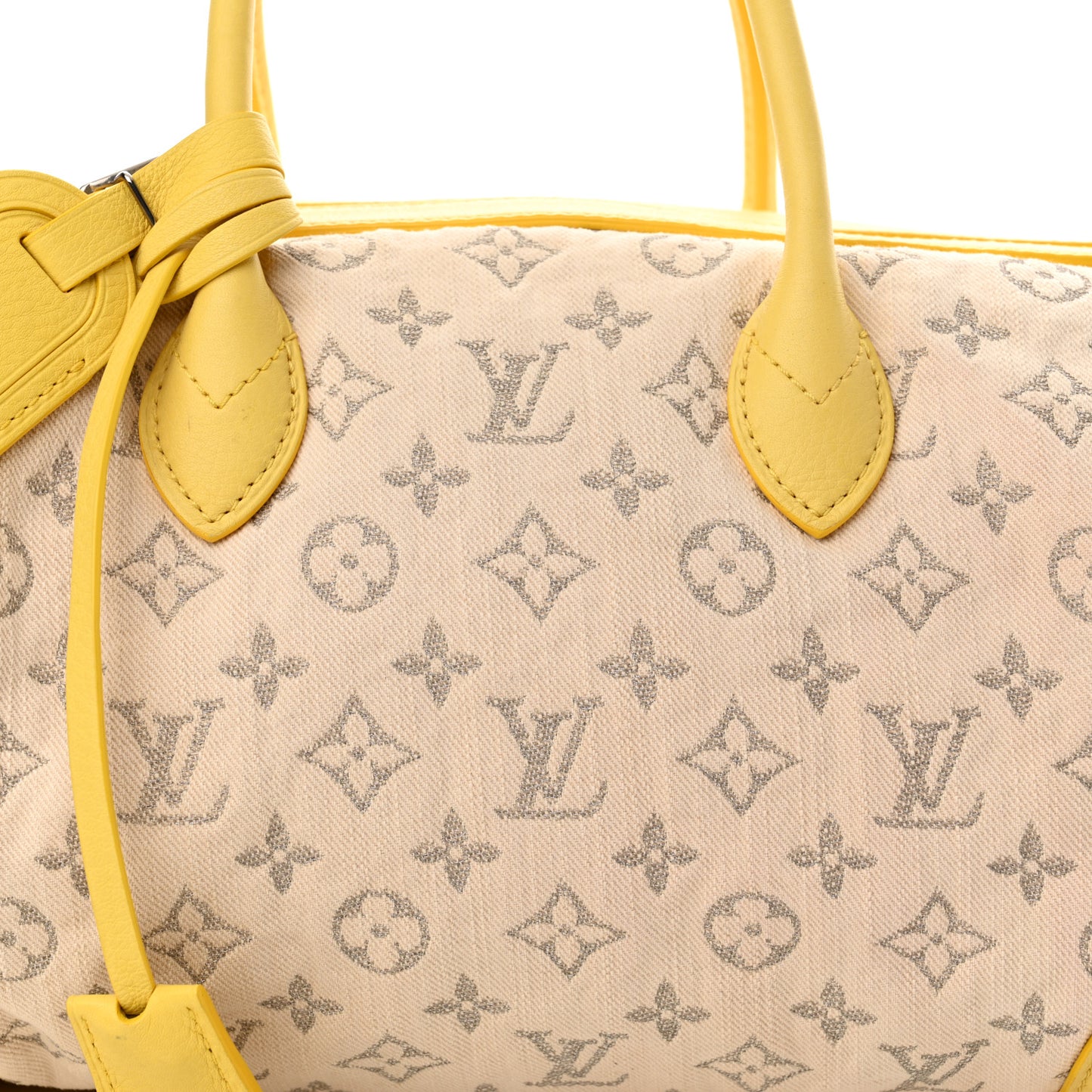 Monogram Denim Speedy Round Yellow