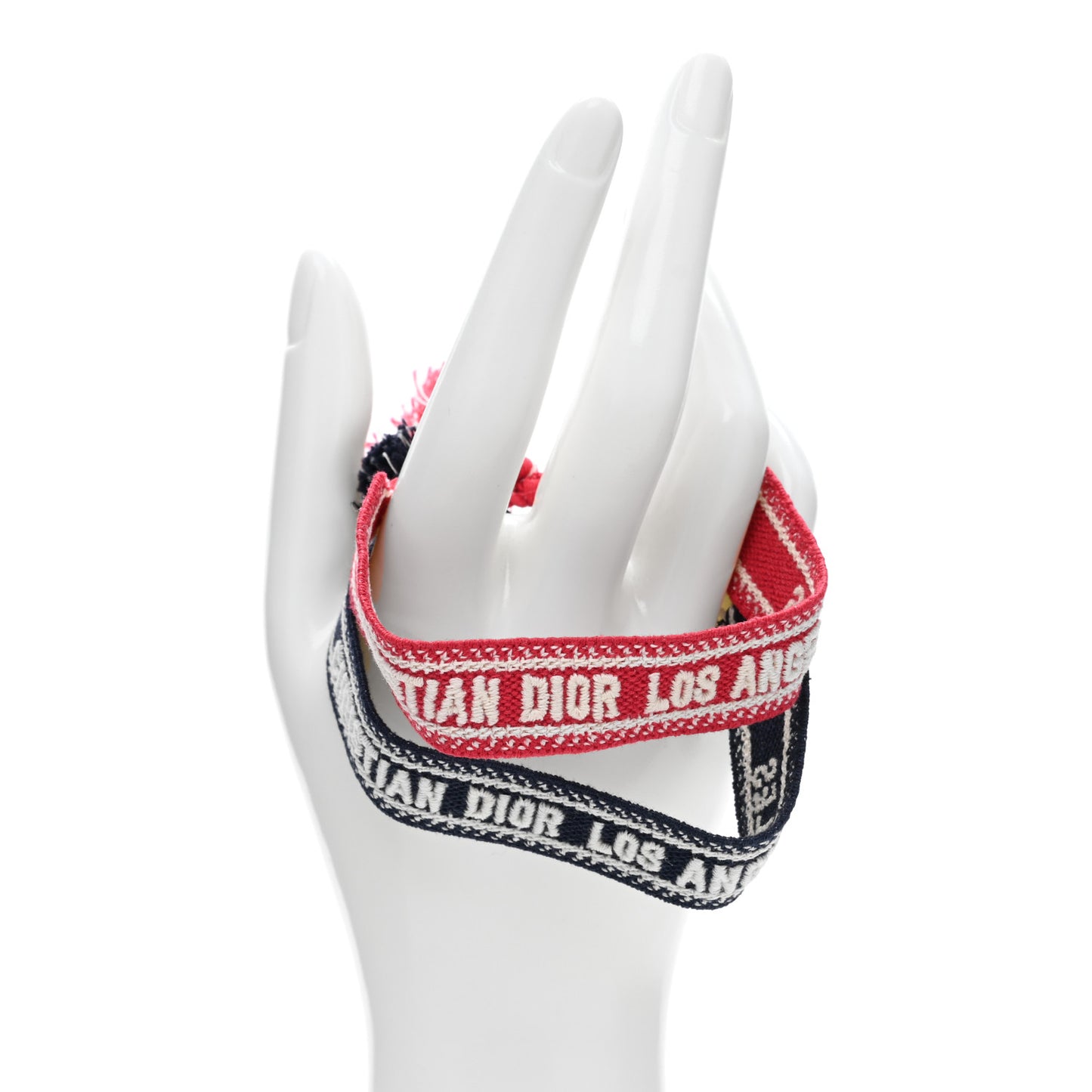 Woven Cotton Los Angeles Friendship Bracelet Set Navy Red