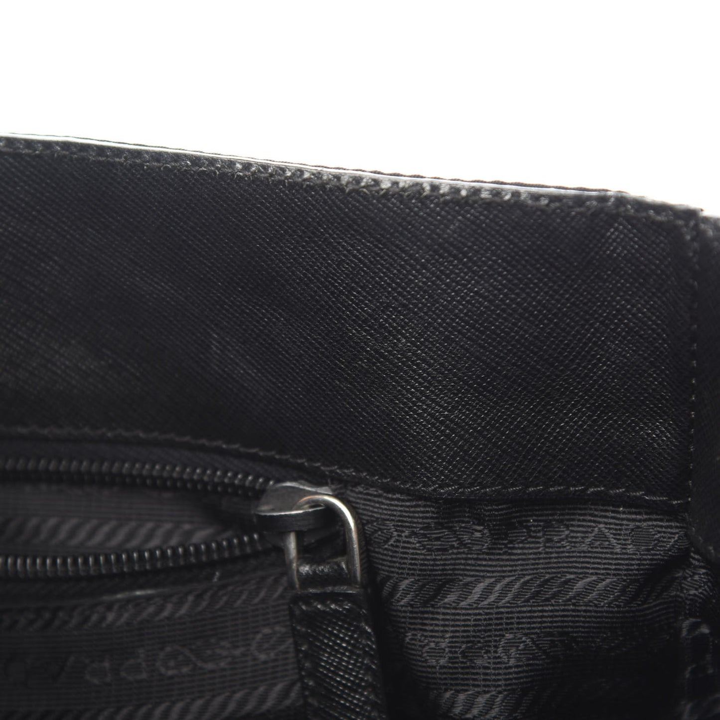 Tessuto Nylon Saffiano Briefcase Black