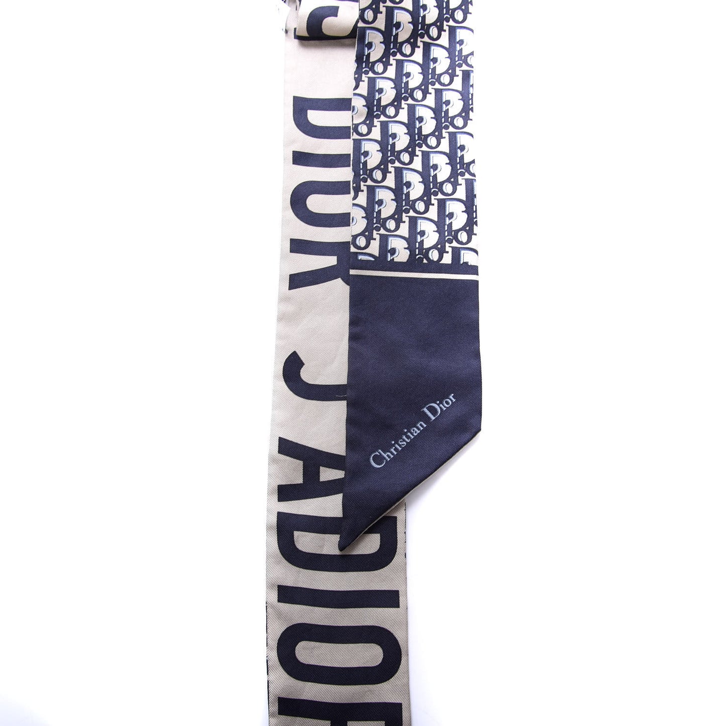 Silk Oblique Mitzah Scarf Blue