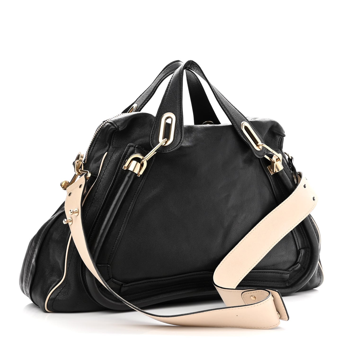 Calfskin Large Military Paraty Black