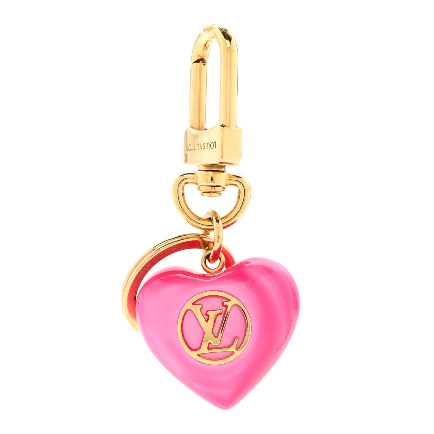 Louis Vuitton Resin Beloved Family Bag Charm Key Holder Pink