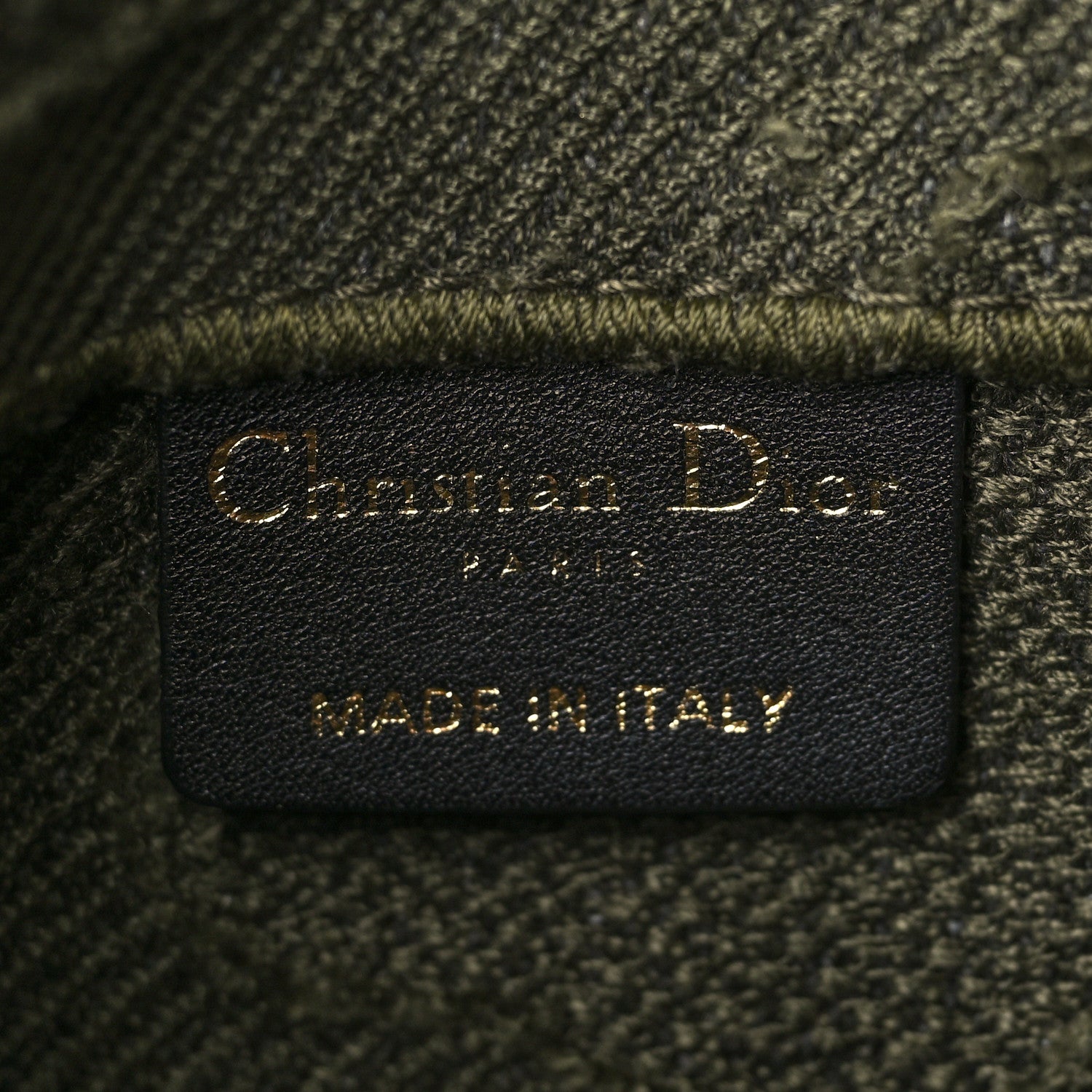 Christian Dior Canvas Embroidered Camouflage Saddle Belt Bag Green 6 of 10