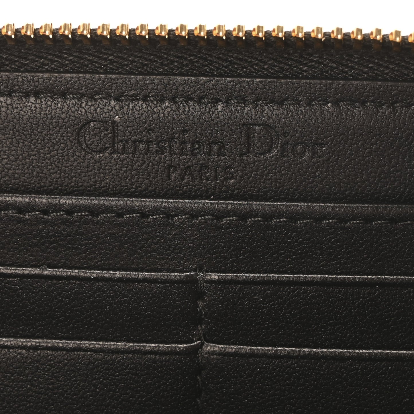 Lambskin Cannage Lady Dior Voyageur Wallet Black