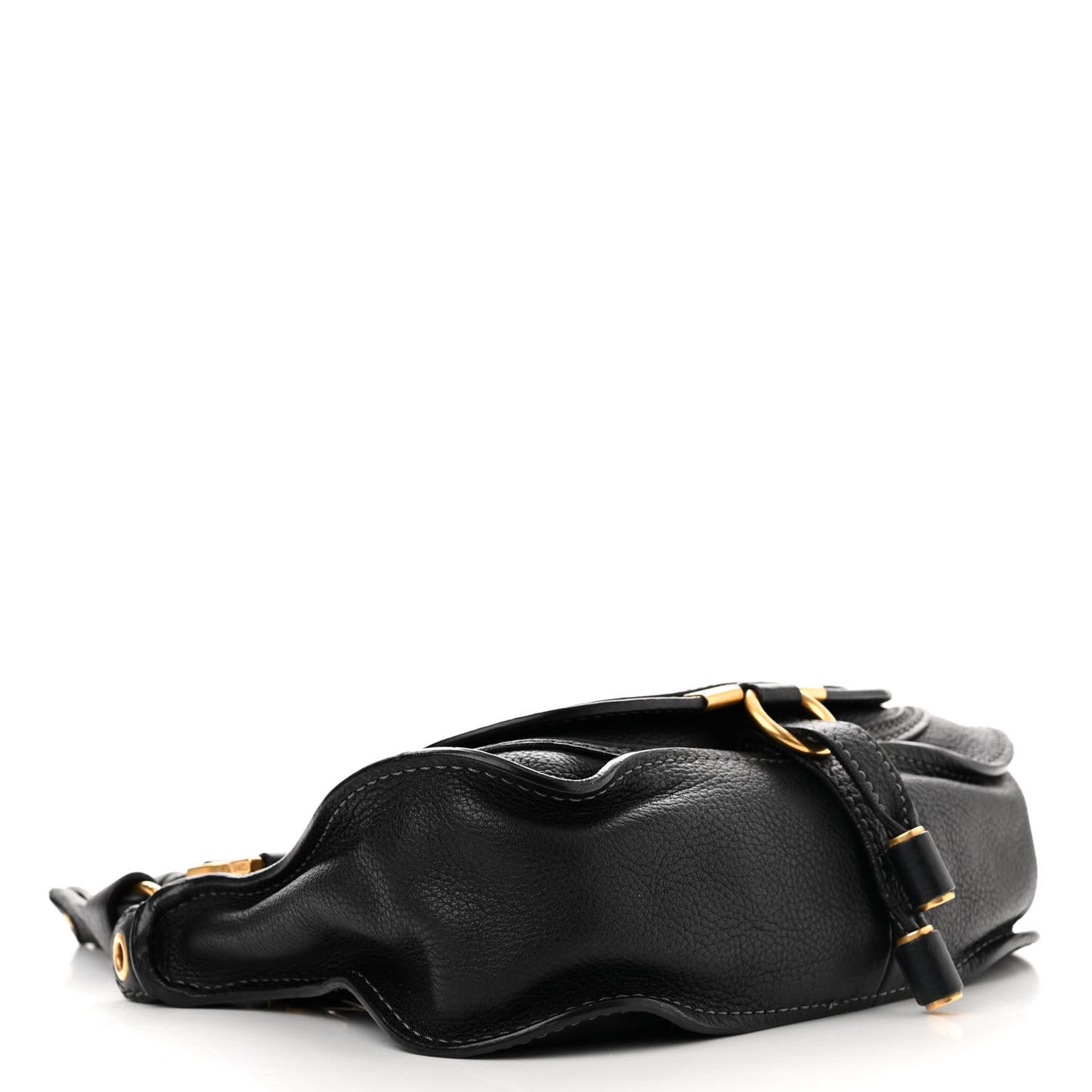 Calfskin Mini Marcie Satchel Black