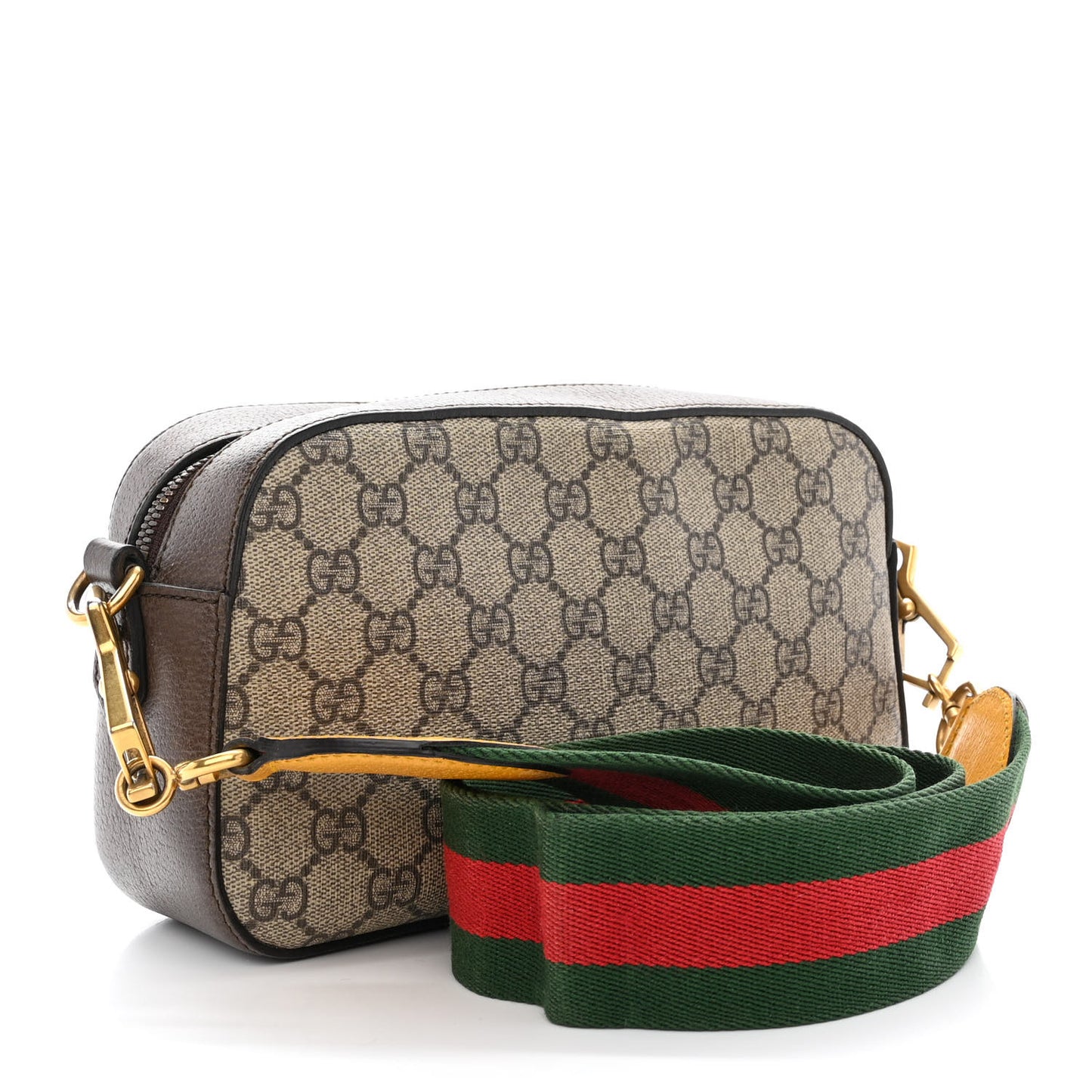 GG Supreme Monogram Web Neo Vintage Shoulder Bag Beige New Acero Crop