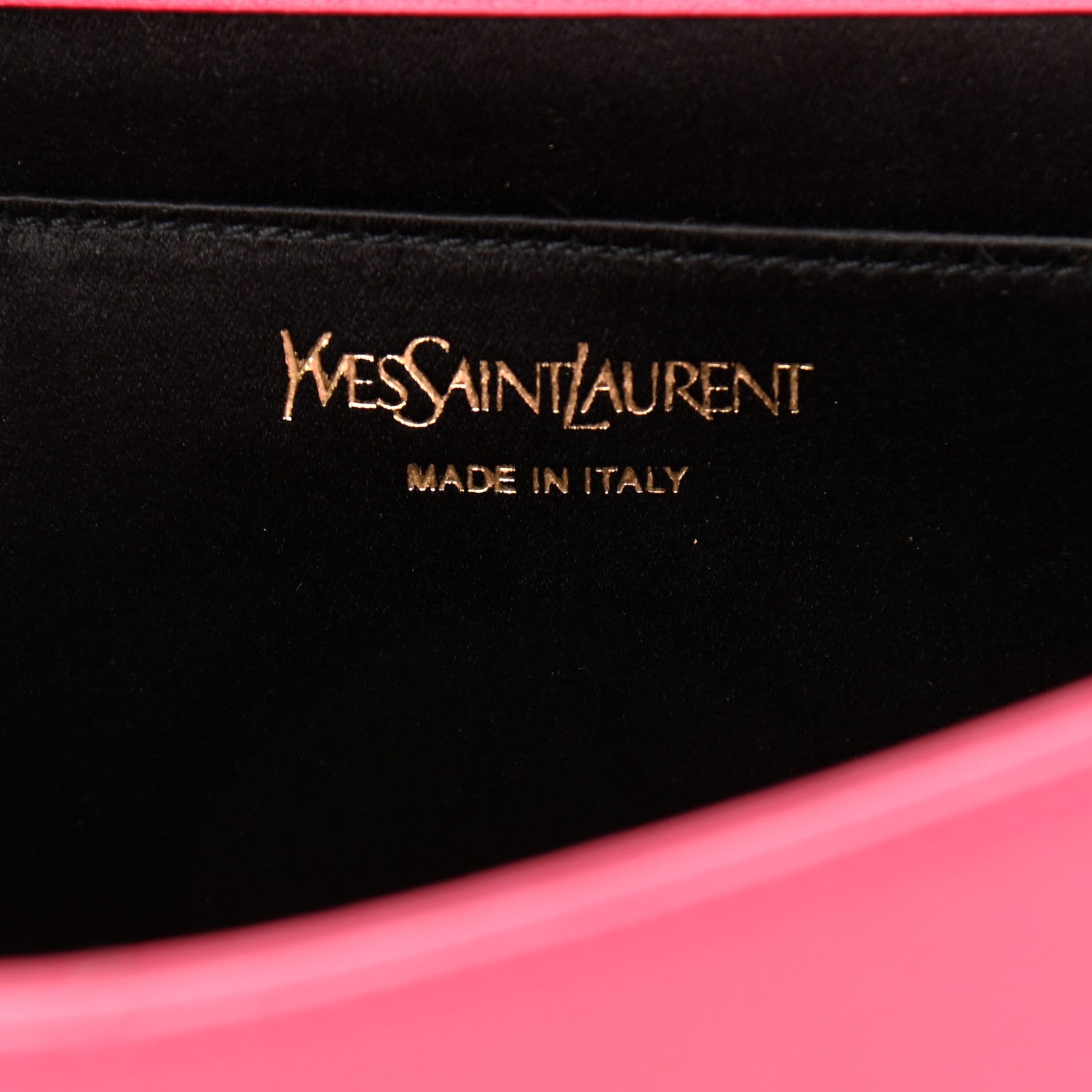 Saint Laurent Calfskin Monogram Large Belle De Jour Clutch Lipstick Fuchsia 6 of 11