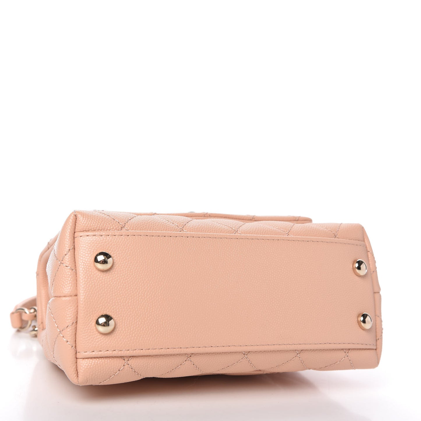 Caviar Quilted Extra Mini Coco Handle Flap Light Pink
