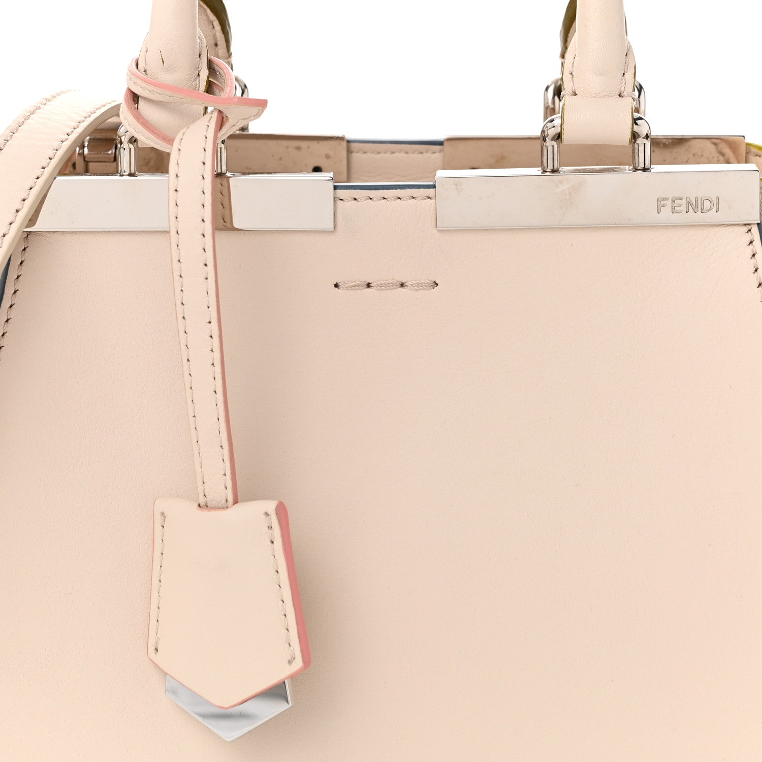 Fendi Vitello Dolce Mini 3jours Tote Camelia 8 of 11