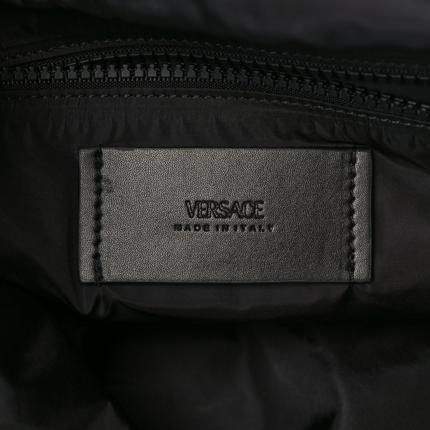 Nylon Logo Neo Backpack Black