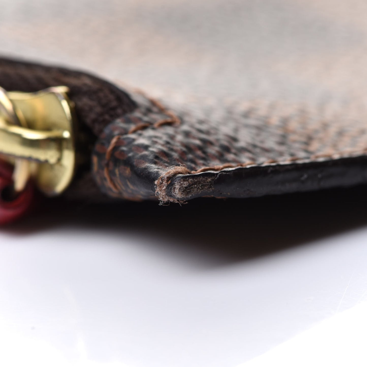 Damier Ebene Josephine Wallet Zippered Insert Red