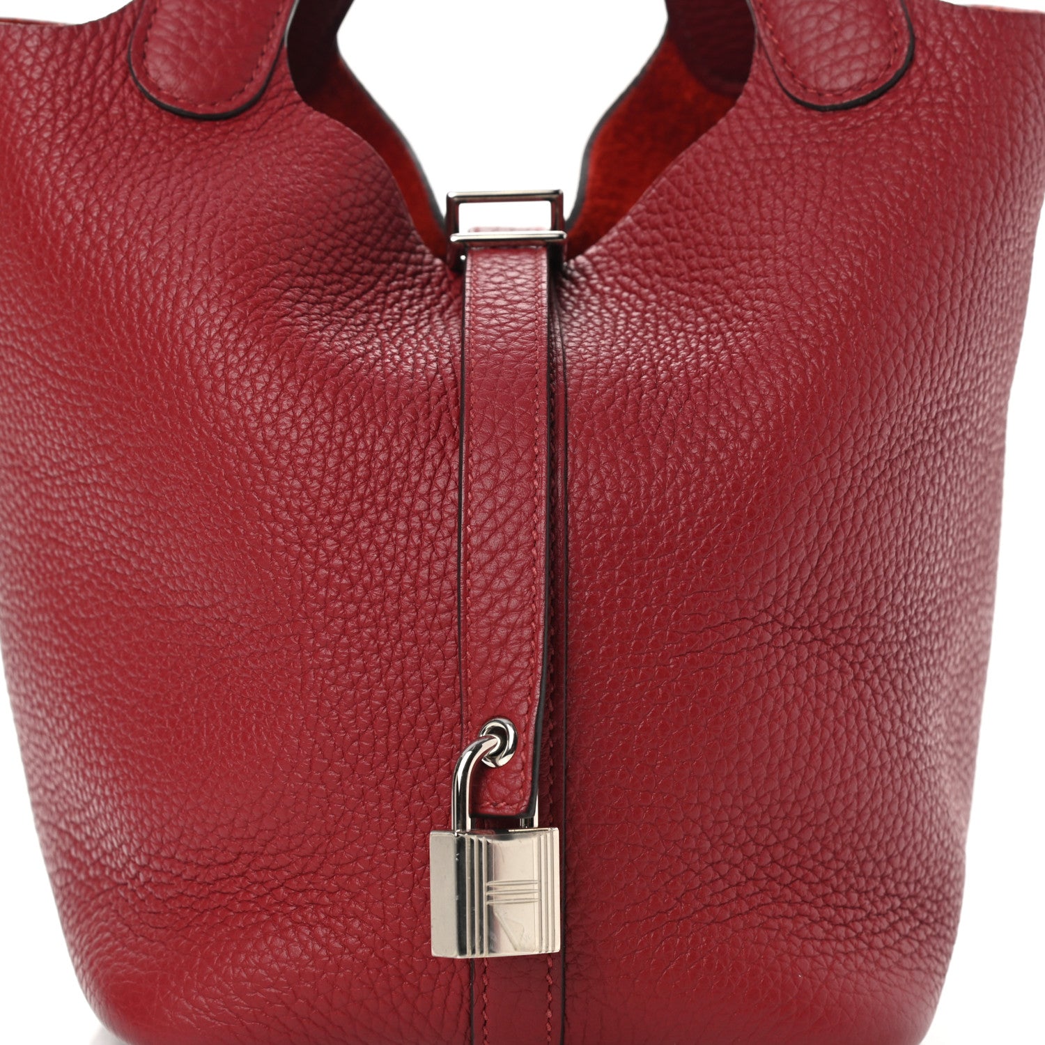 Hermes Taurillon Clemence Picotin Lock 18 Rouge Grenat 8 of 9