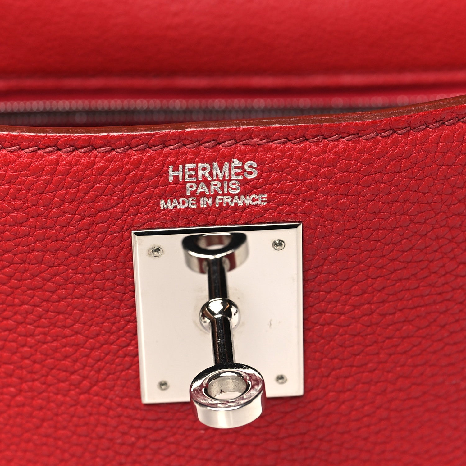 Hermes Togo Kelly Retourne 32 Rouge Vif 6 of 15