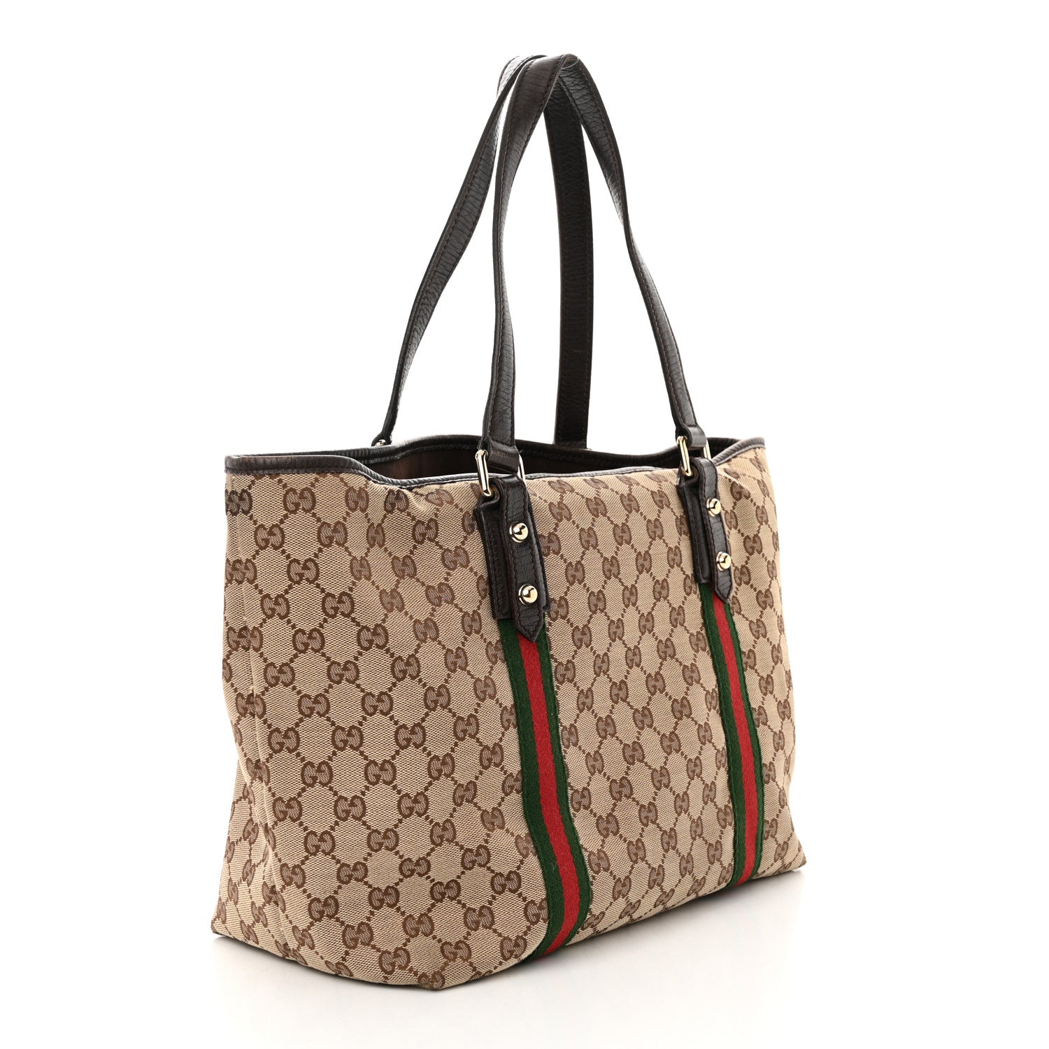 Gucci Monogram Large Jolicoeur Tote Brown 3 of 23