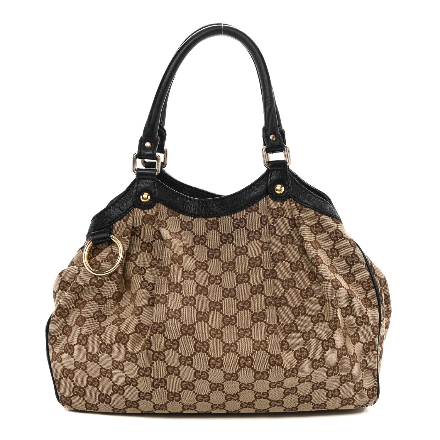 Gucci Monogram Medium Sukey Tote Beige Ebony Black 1 of 14