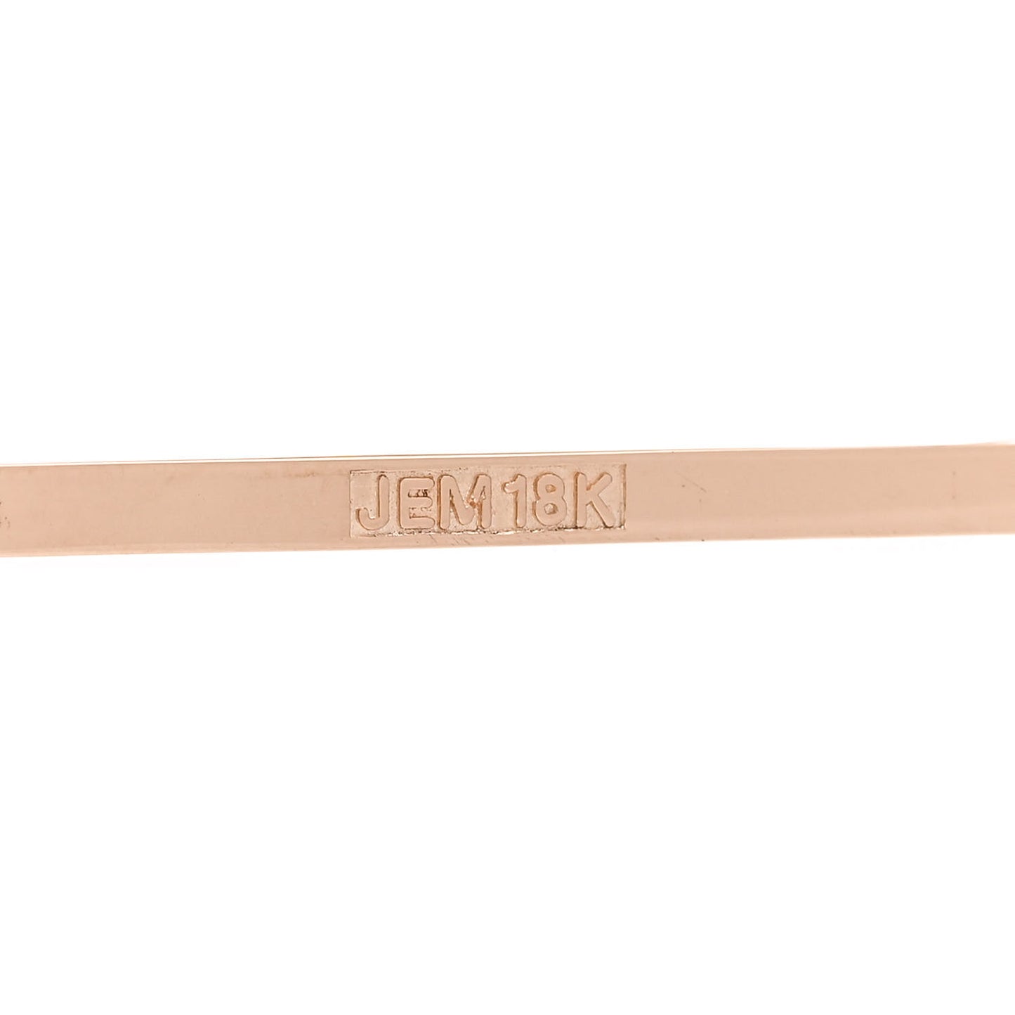 18K Rose Gold Stick Earrings