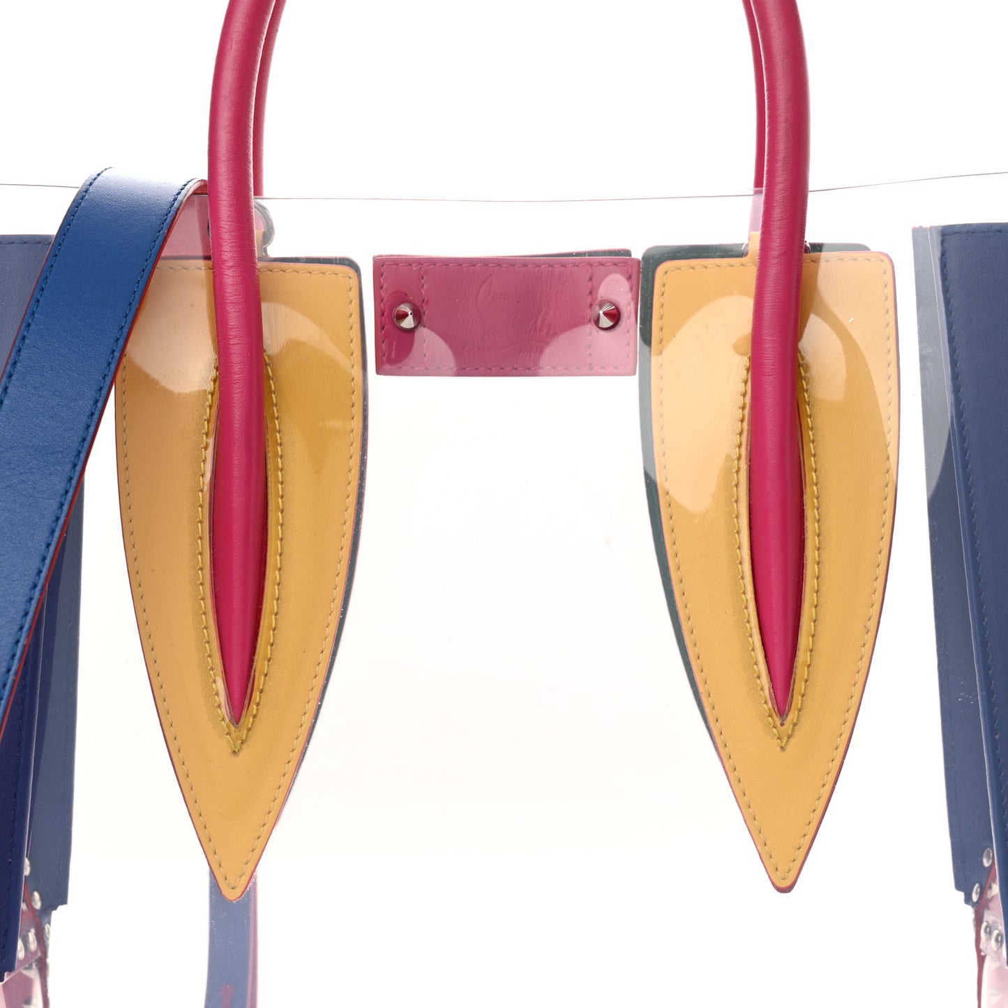 PVC Calfskin Spiked Medium Paloma Multicolor