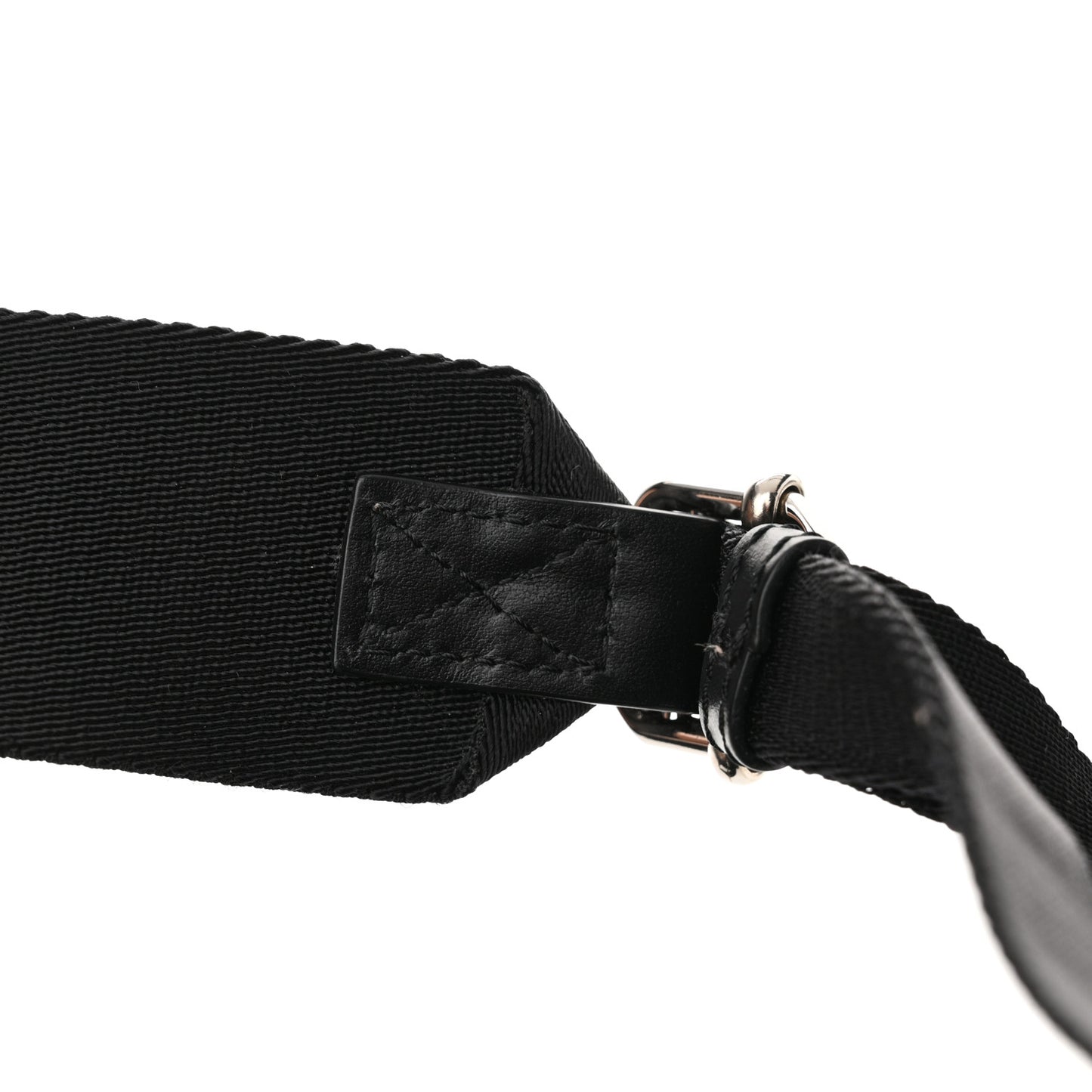 Nylon Small Pandora Mens Crossbody Black White