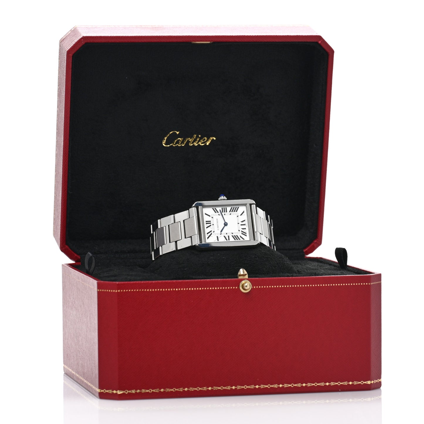 Stainless Steel 27mm Tank Solo Quartz Watch