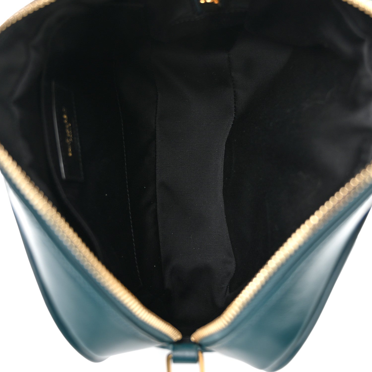 Saint Laurent Calfskin Matelasse Monogram Lou Camera Bag Sea Turquoise 5 of 10