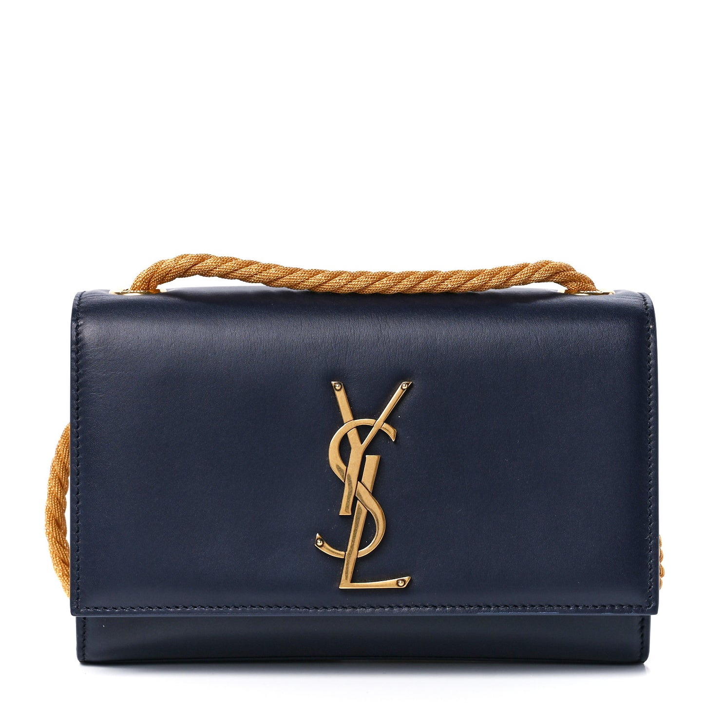 Calfskin Small Monogram Kate Satchel Deep Marine