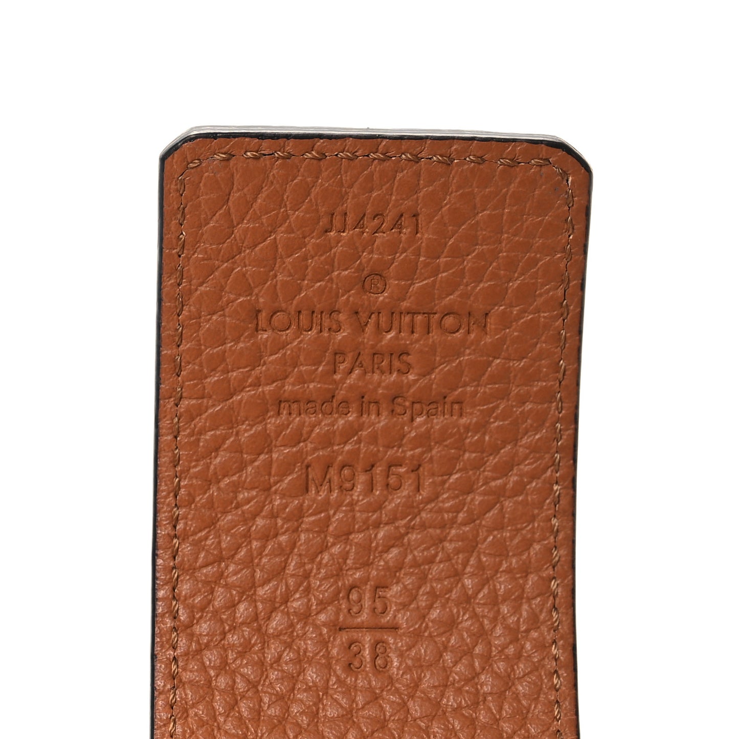 Taurillon Calfskin 30mm LV Initiales Reversible Belt 95 38 95 38 Black