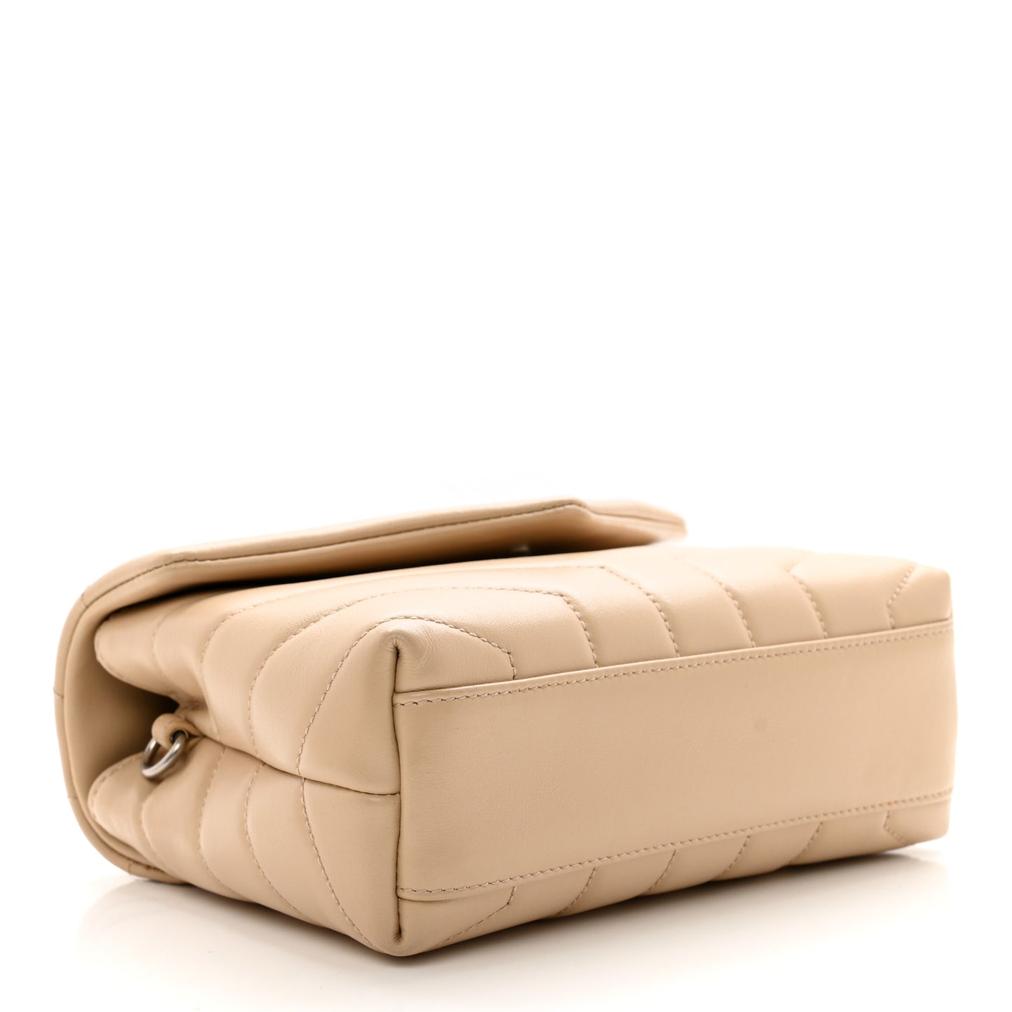 Calfskin Y Quilted Monogram Toy Loulou Crossbody Bag Nude Powder