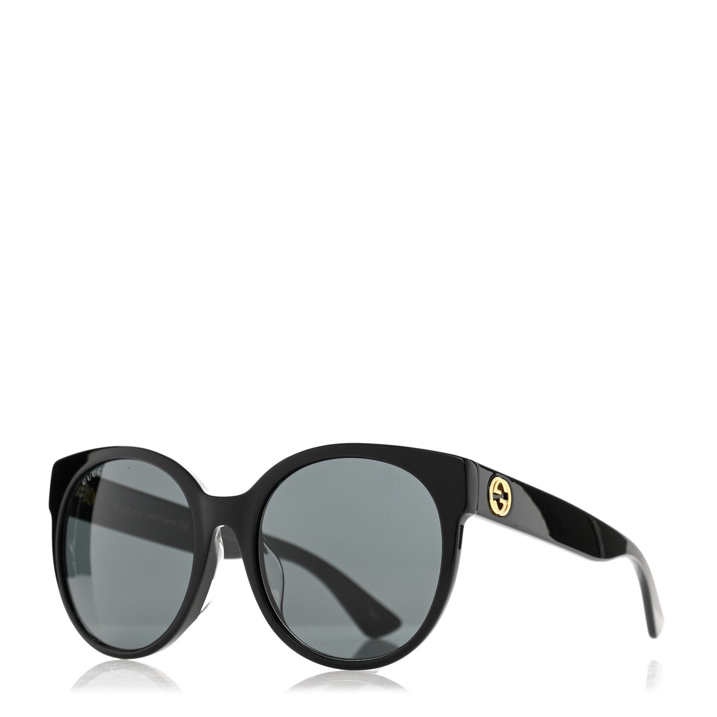 Acetate Round Sunglasses GG 0035S Black
