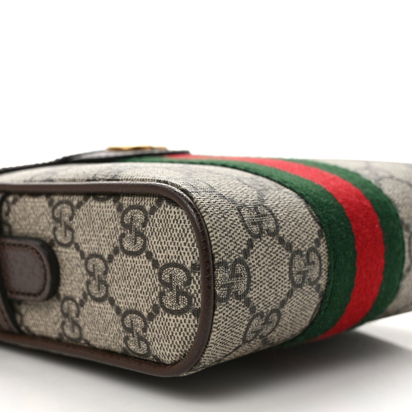 GG Supreme Monogram Web Mini Ophidia Messenger Brown