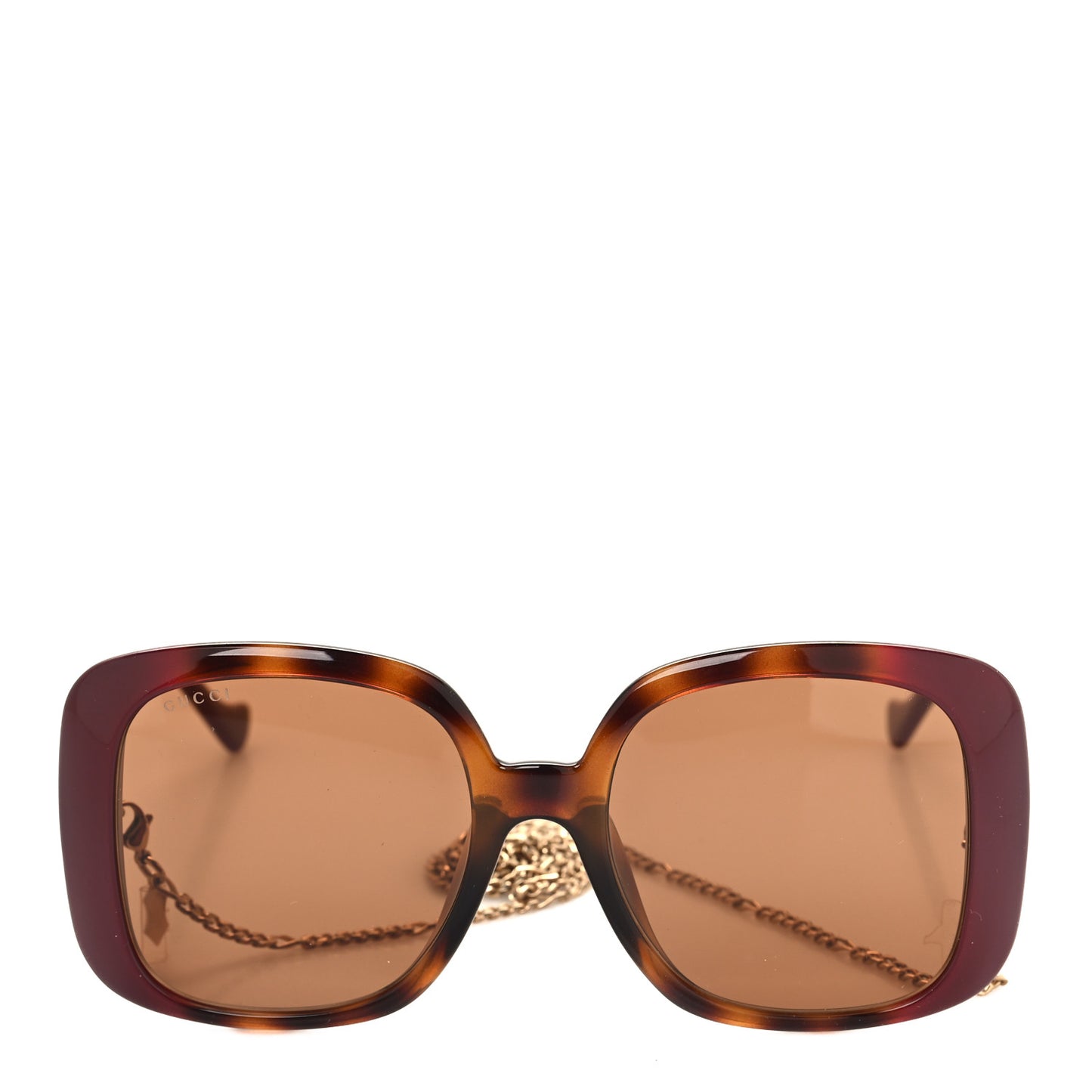 Acetate Square Frame Chain Sunglasses GG1029SA