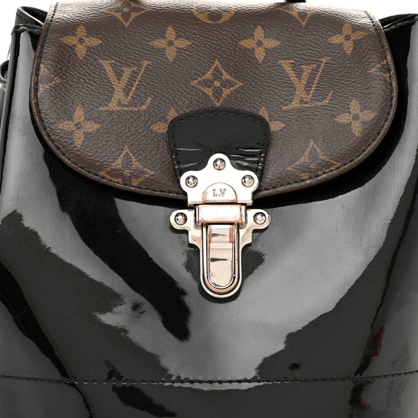 Patent Monogram Hot Springs Backpack Black