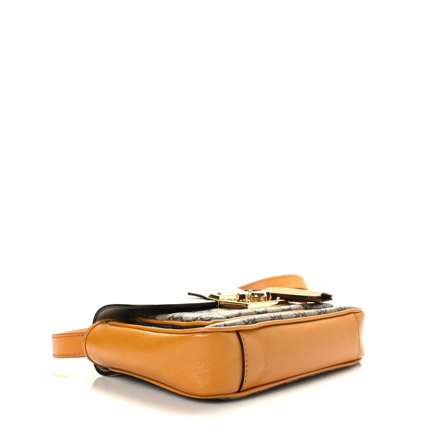 GG Supreme Monogram Calfskin Mini Padlock Flap Pocket Shoulder Bag Beige Mystic White Sun Oil