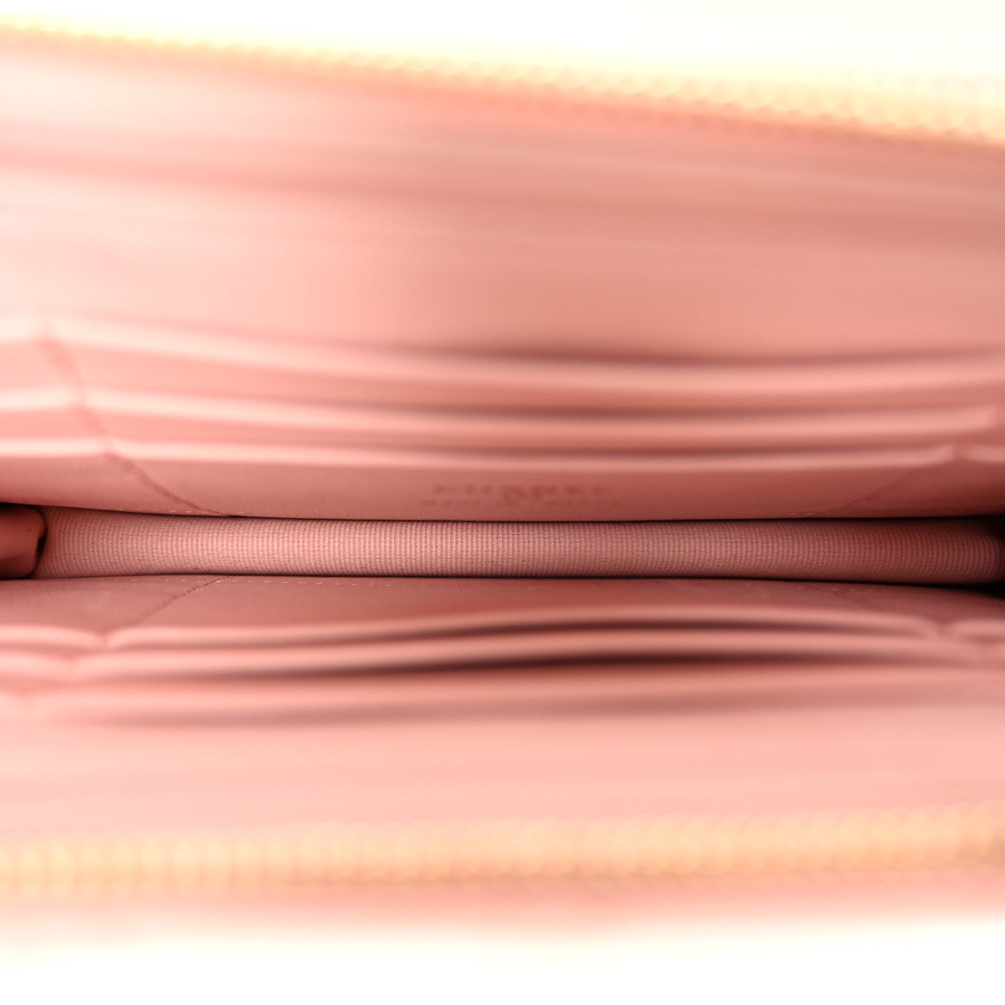 Lambskin Quilted CC Pouch Wristlet Pink