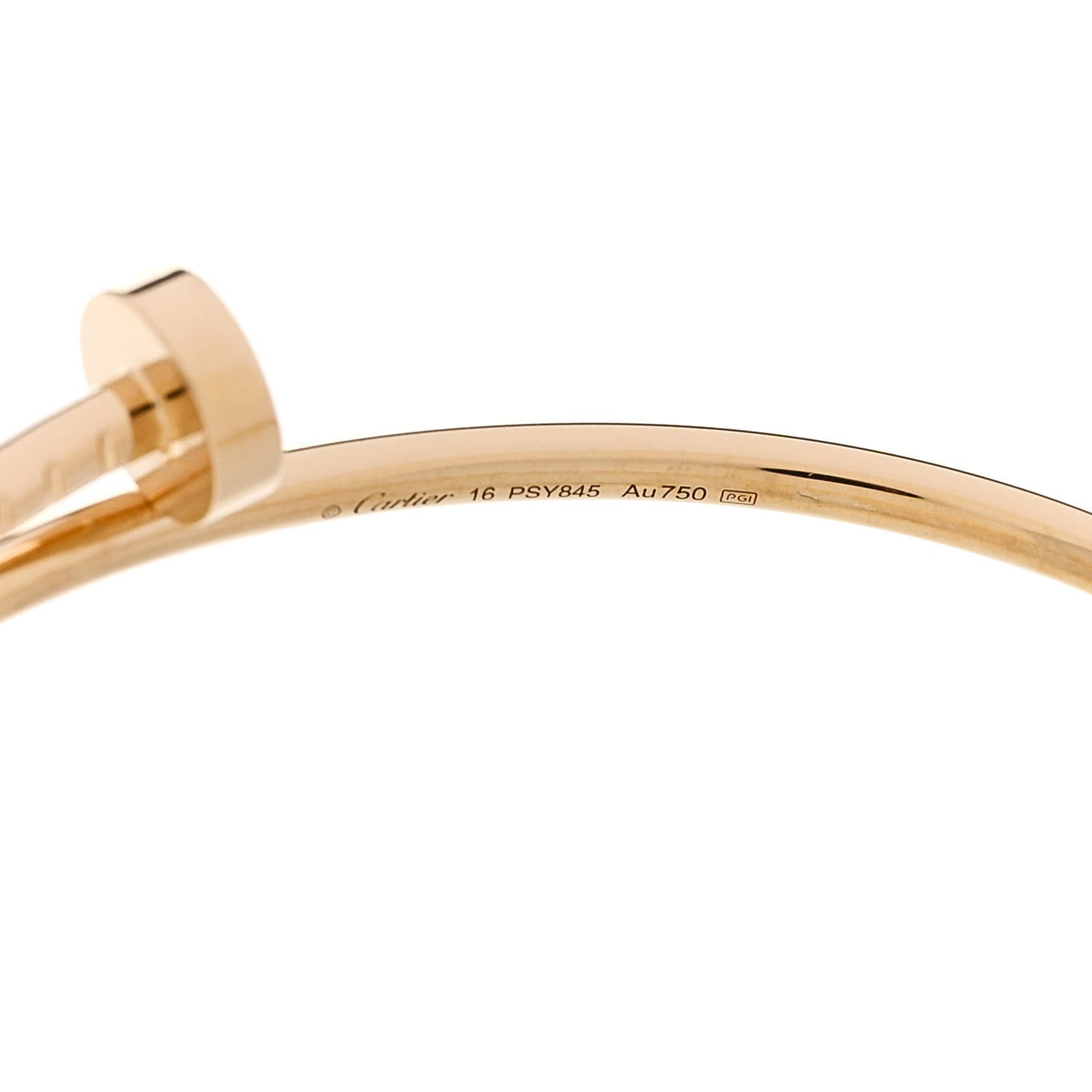 18K Yellow Gold Small Juste Un Clou Bracelet 16