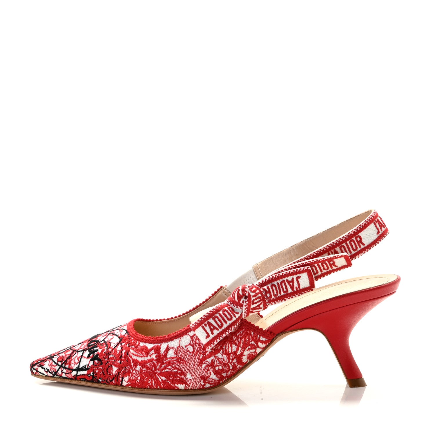 Christian Dior Cotton Ribbon Dioramour D-Royaume J'Adior Slingback