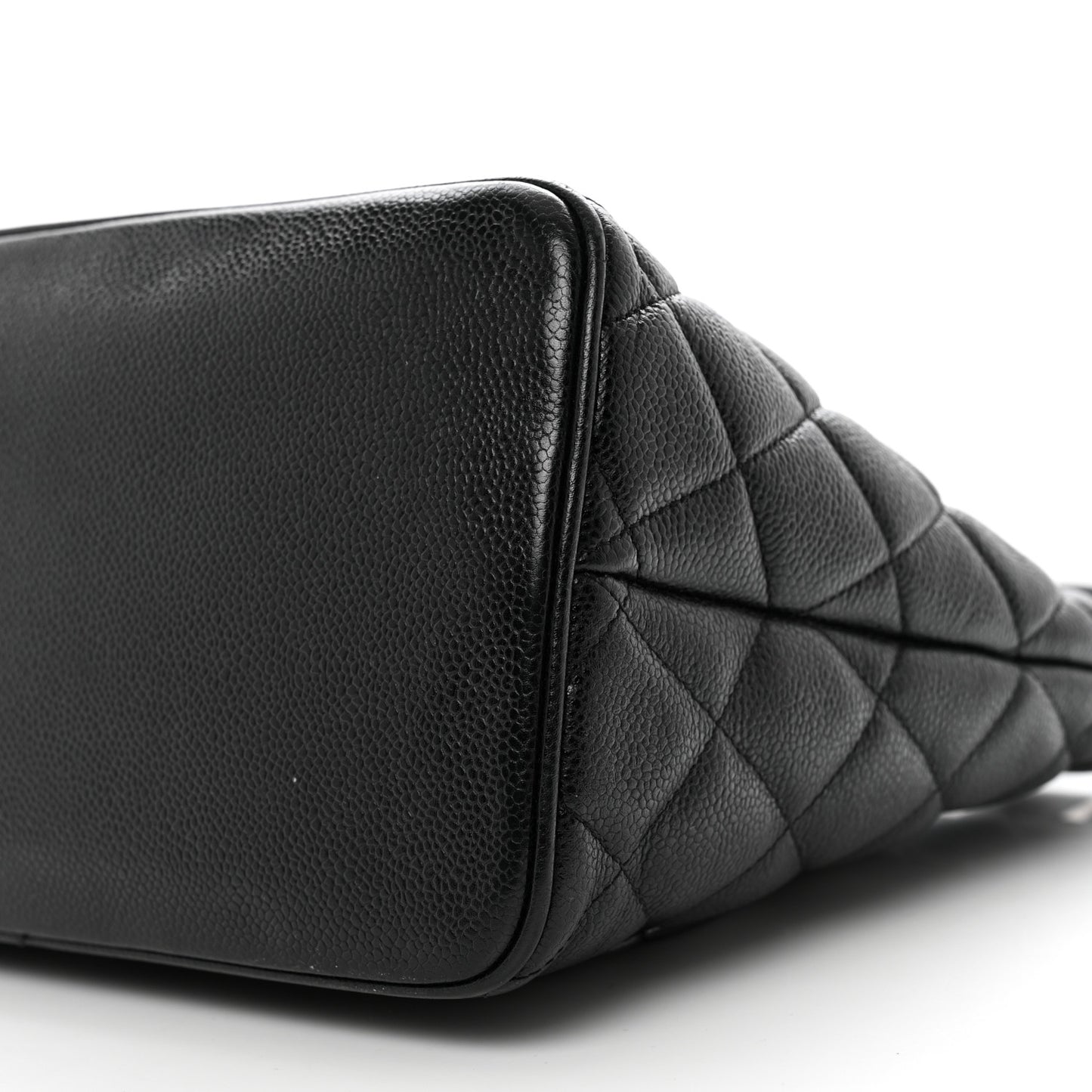 Caviar Quilted Medallion Tote Black
