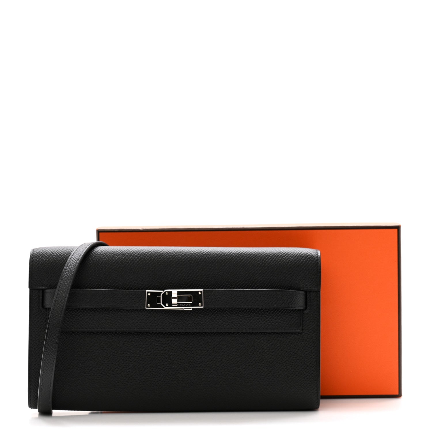 Hermes Epsom Kelly Wallet To Go Black 12 of 12