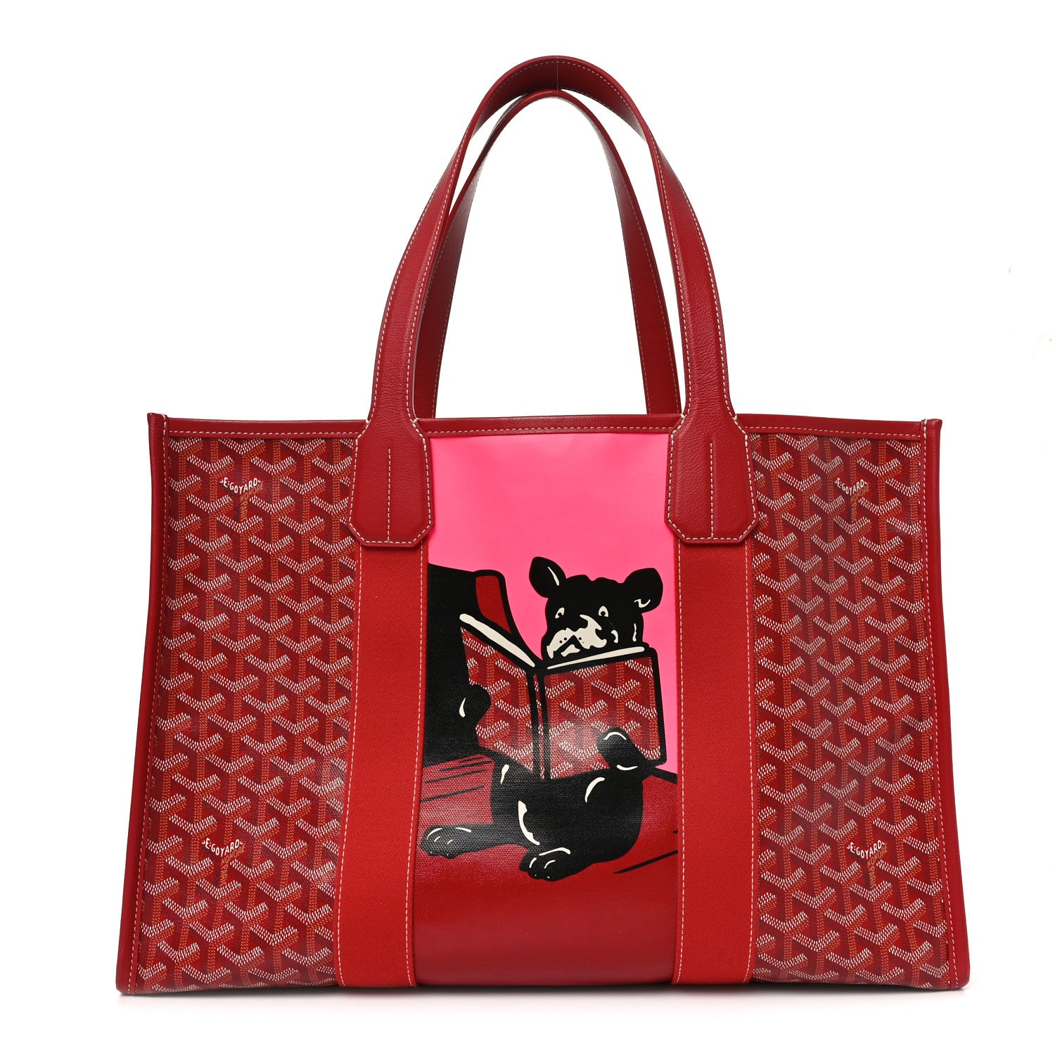 Goyard Goyardine Villette Tote Red 1837093 – FASHIONPHILE