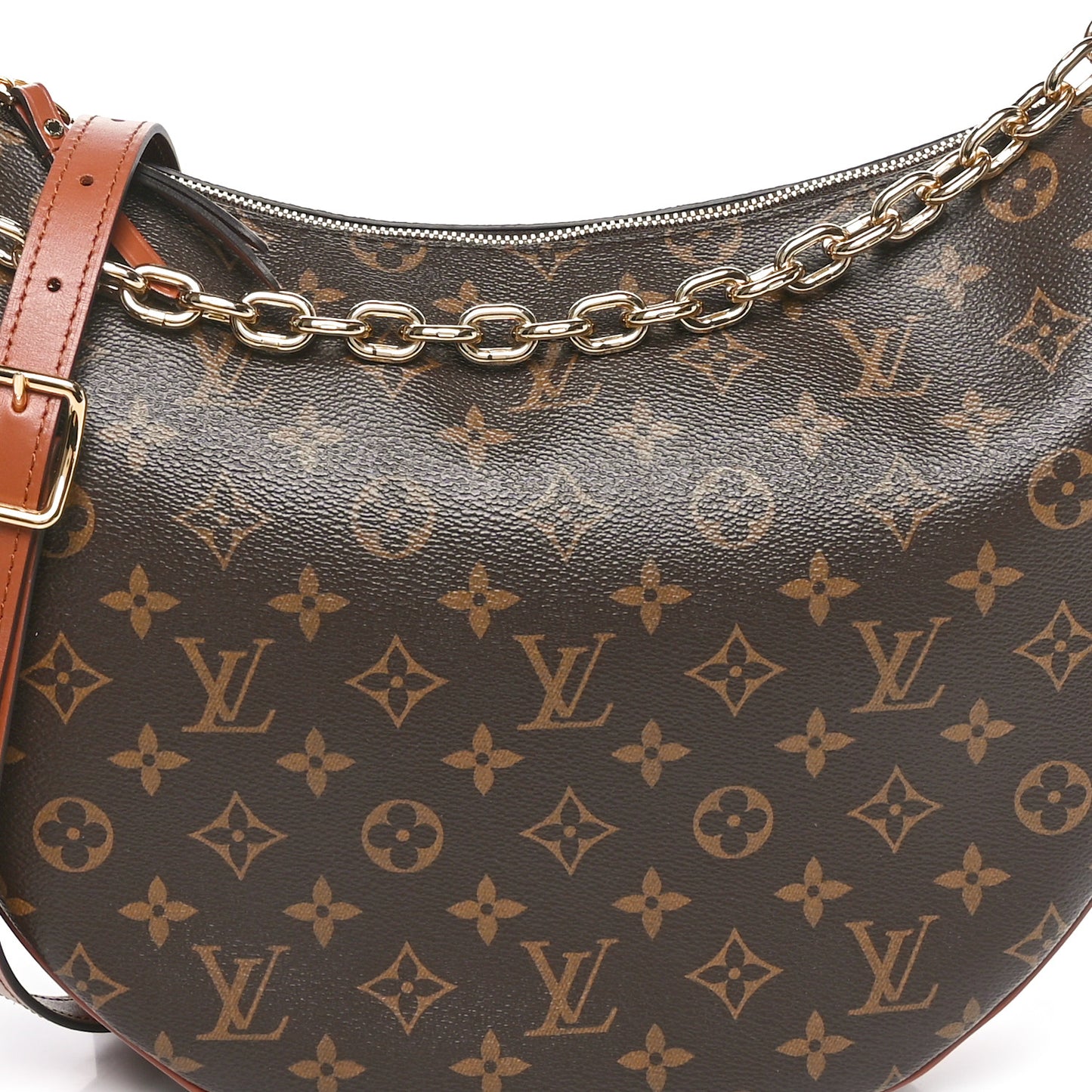 Reverse Monogram Loop Hobo