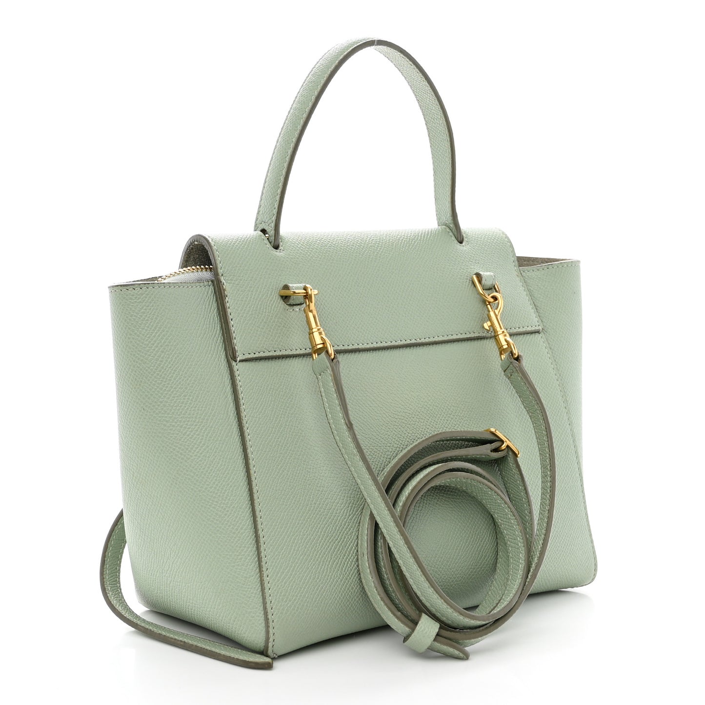 Grained Calfskin Nano Belt Bag Jade