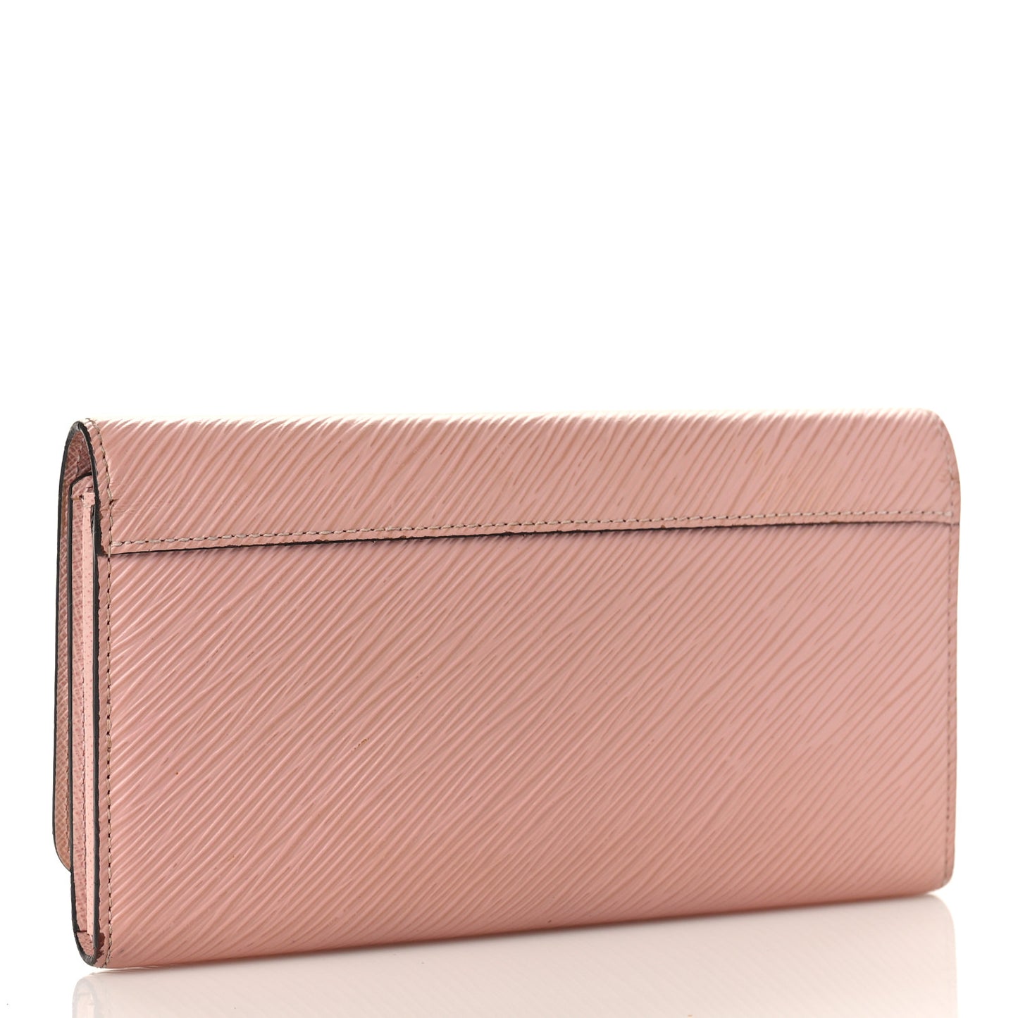 Epi Twist Wallet Rose Ballerine