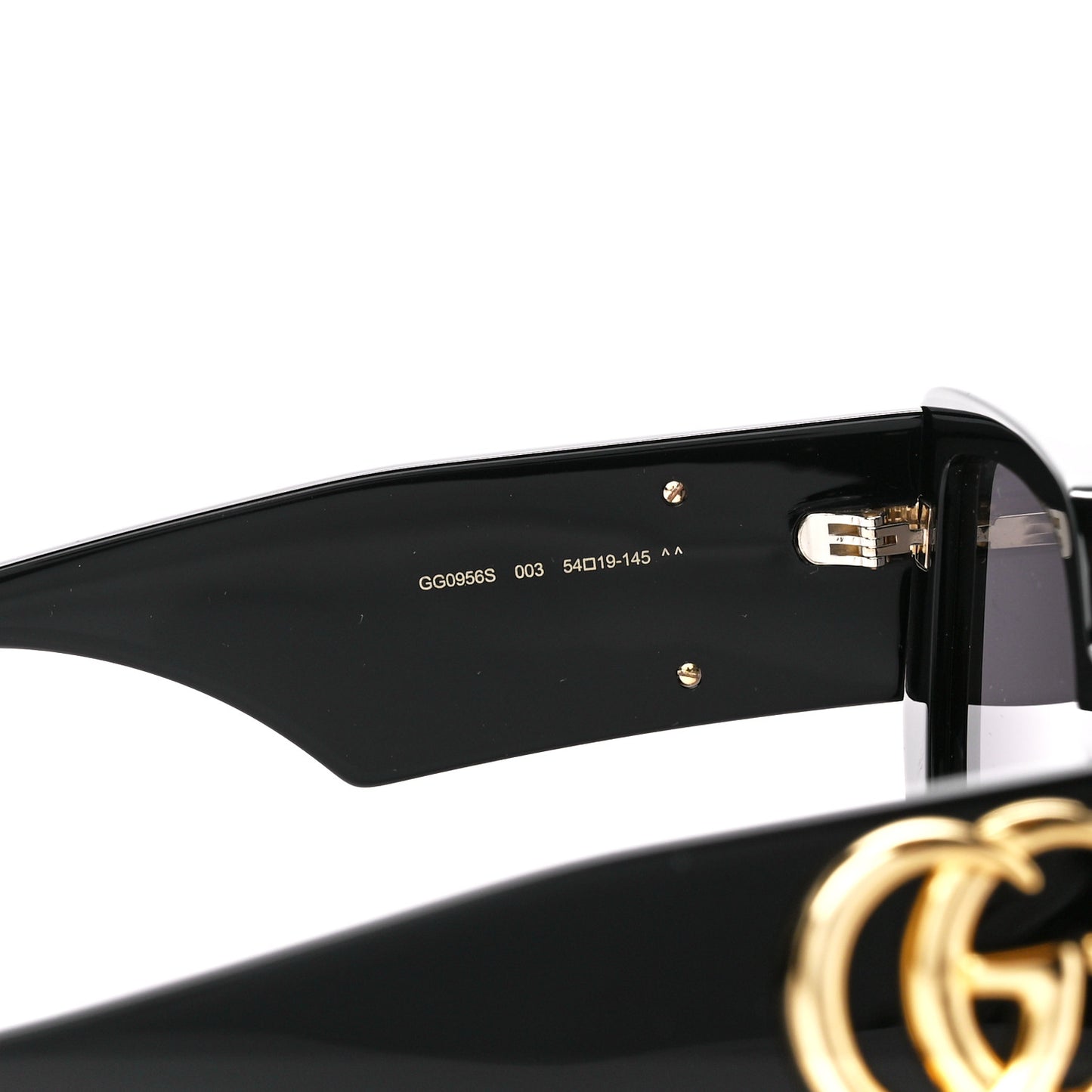 Acetate Square Frame Sunglasses GG0956S Black